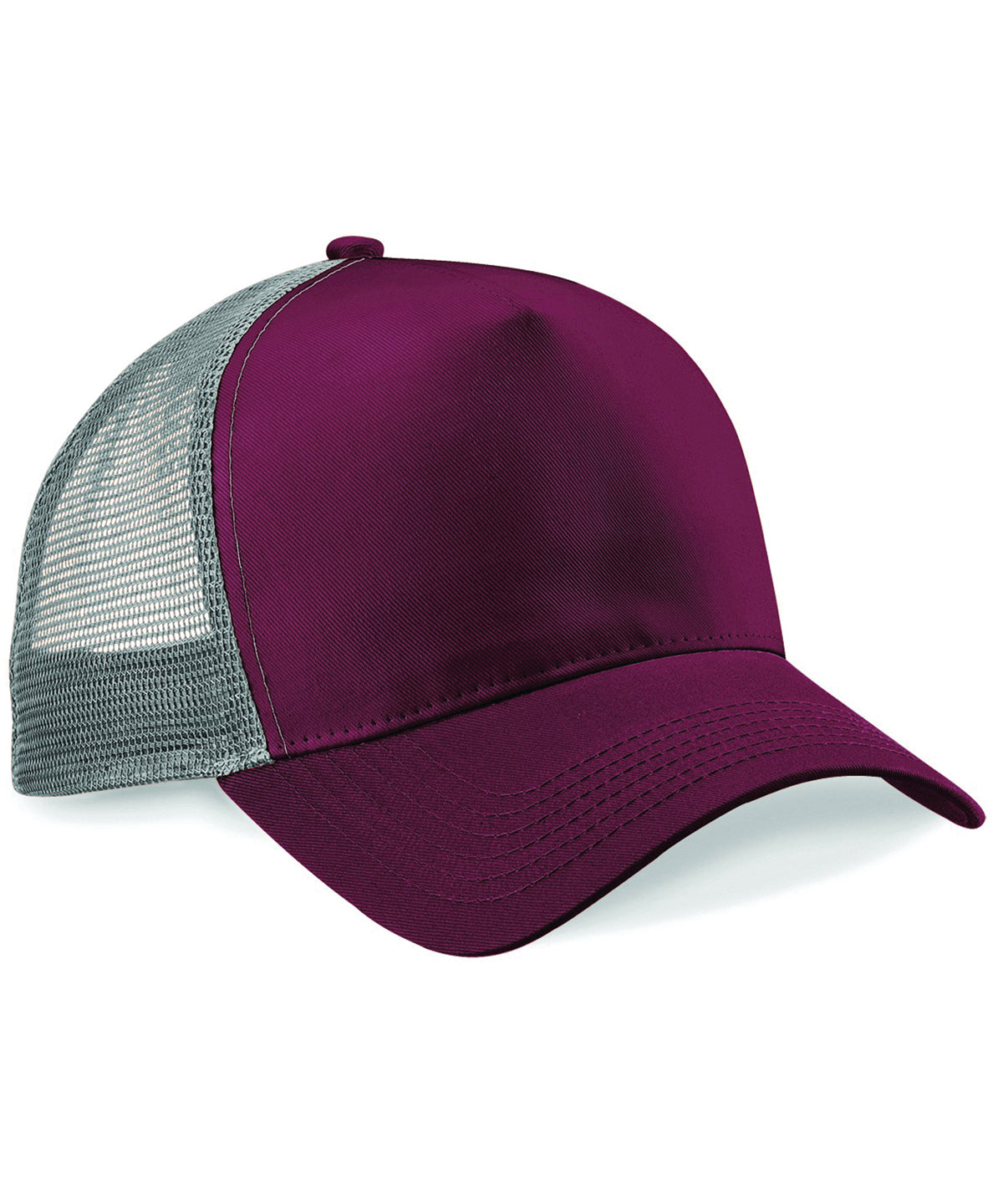 Snapback Trucker Hat One Size Adjustable Mesh Cap Classic Style Pastel Pink/Pastel Pink