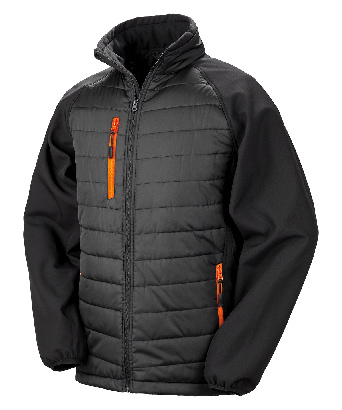 Compass padded softshell jacket with soft insulation for outdoor and workwear use