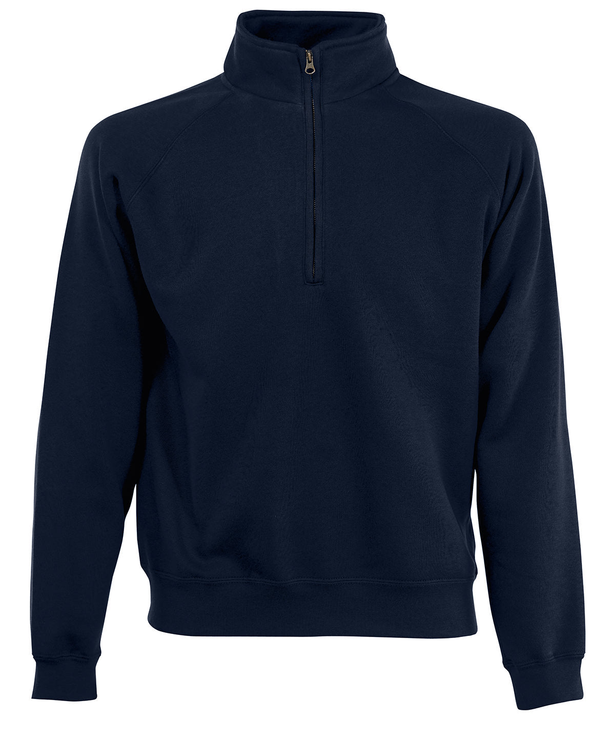 Premium 70/30 zip-neck sweatshirt - midweight fleece pullover for everyday wear