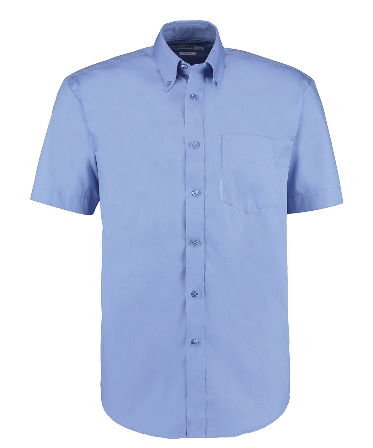 Corporate Oxford shirt short-sleeved (classic fit) - 15.5 - Mid Blue