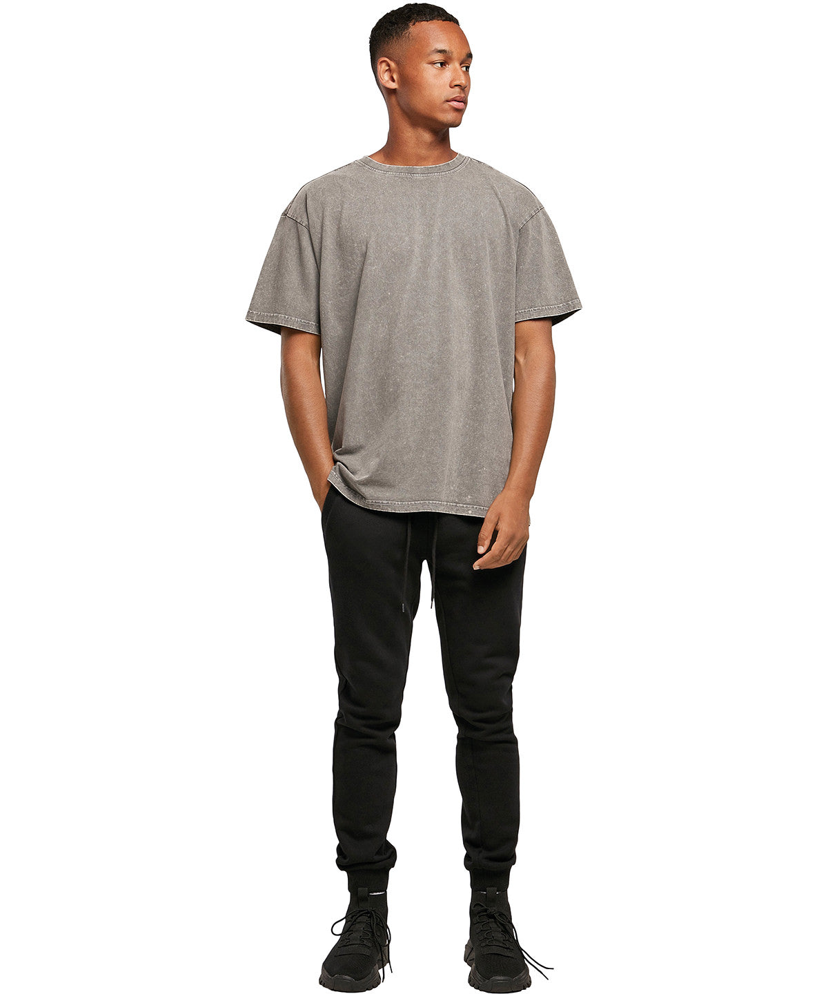 Acid Washed Heavy Oversized Tee with Vintage Style and Comfortable Fit