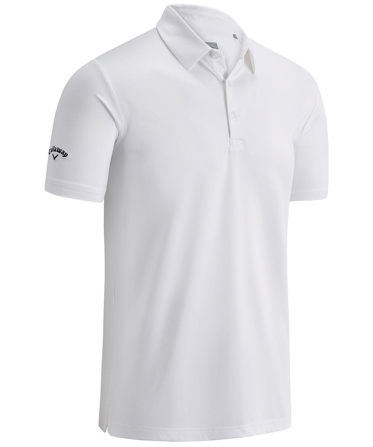 Swing Tech™ solid polo shirt with moisture-wicking performance and classic fit for active wear