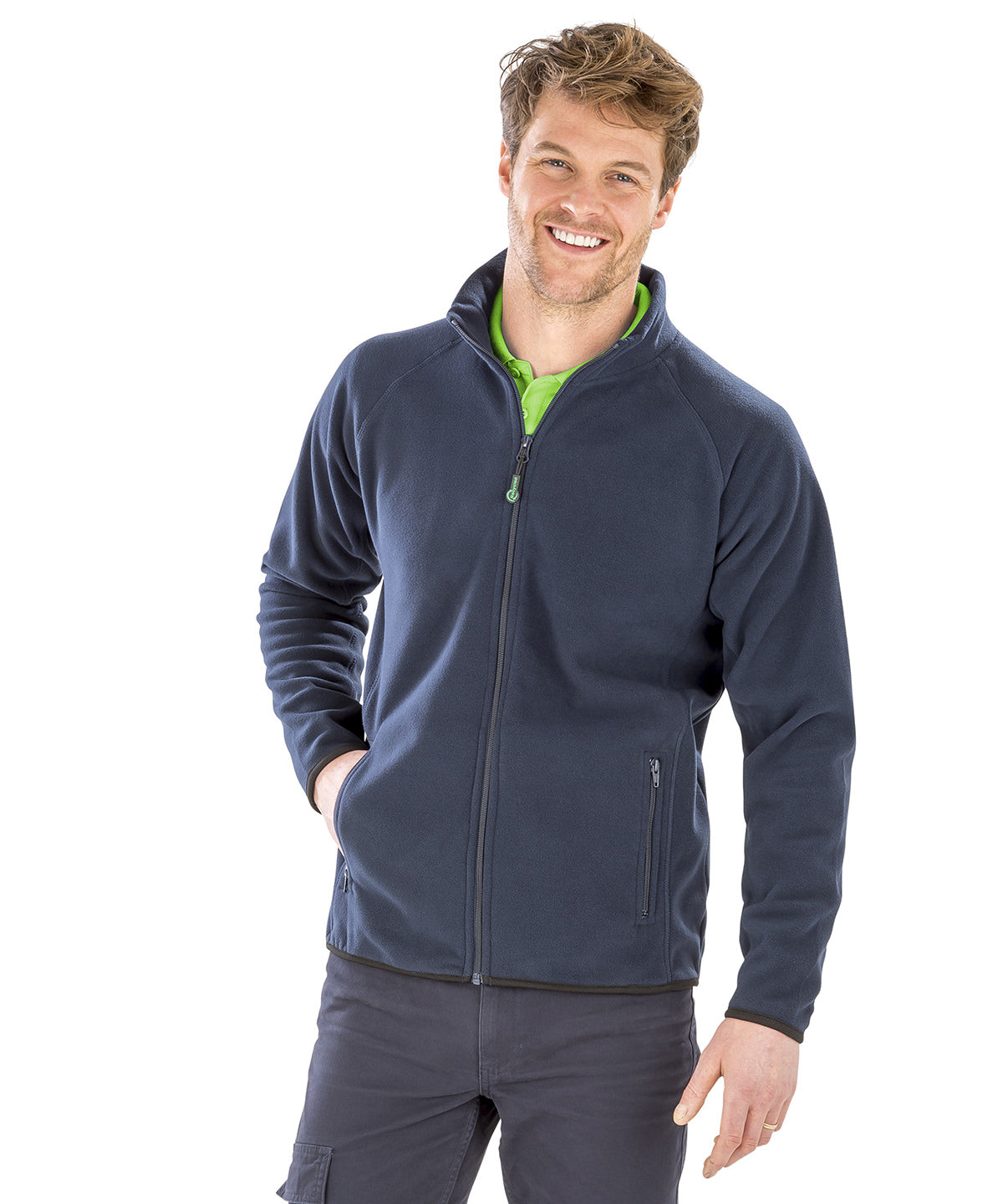 Recycled fleece polarthermic jacket available in multiple sizes and colors White / 4XL