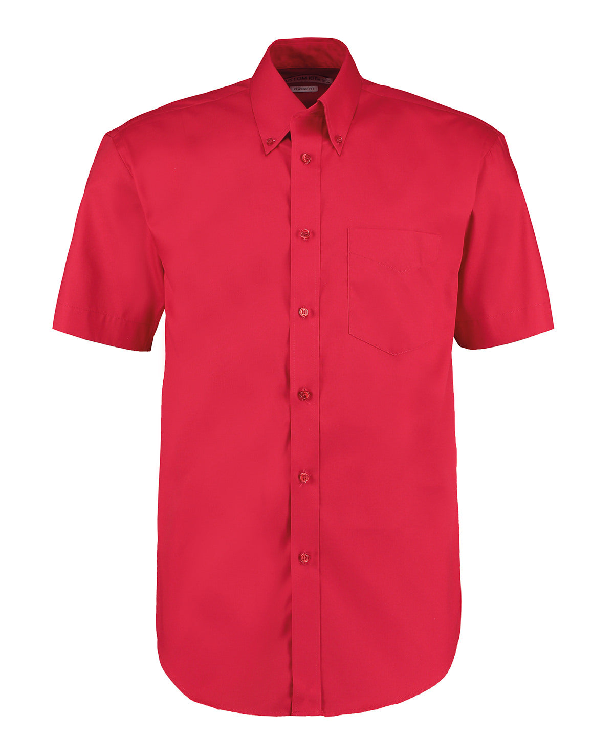 Corporate Oxford shirt short-sleeved (classic fit) - 15.5 - Red