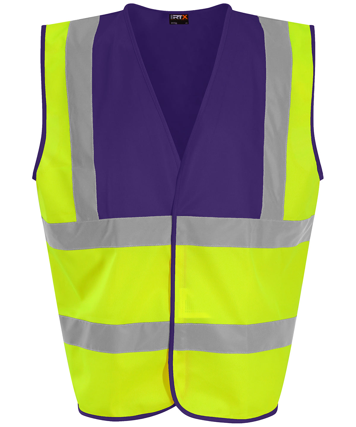 Waistcoat - S - HV Yellow/Purple