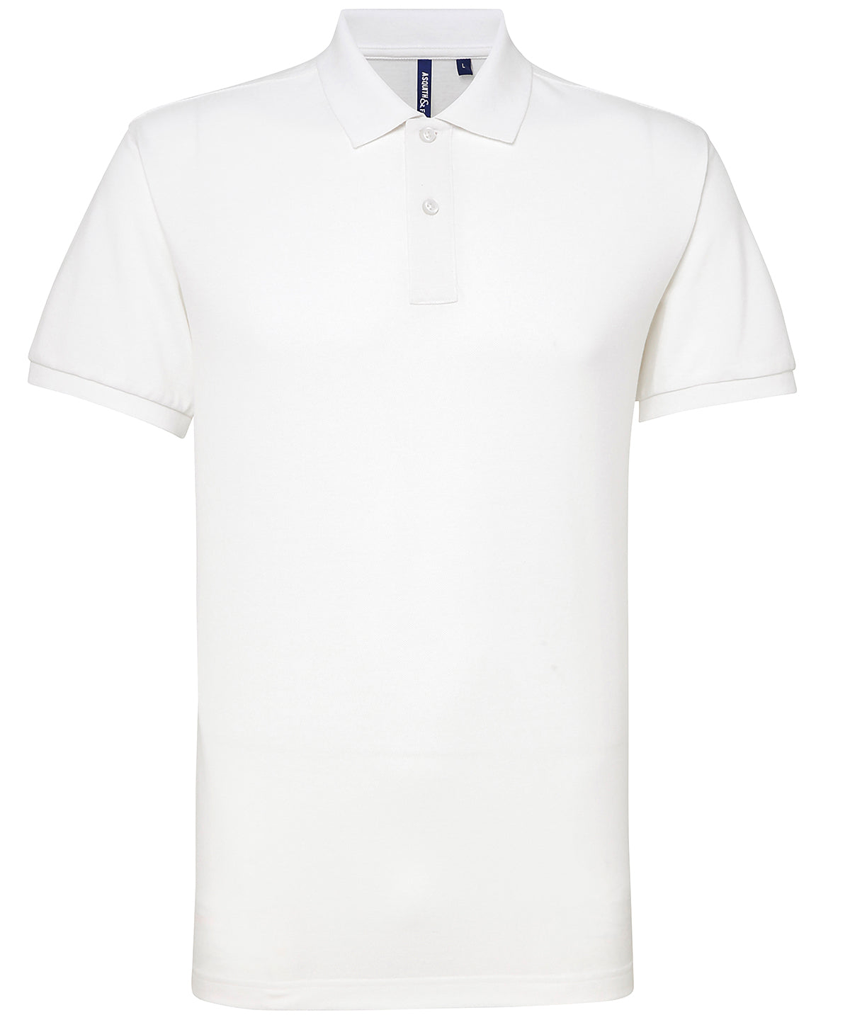 Men’s polycotton blend polo with breathable fabric, classic collar and durable finish