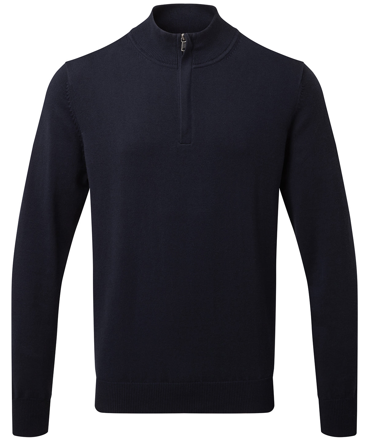 Men's cotton blend ¼ zip sweater available in multiple sizes and colors