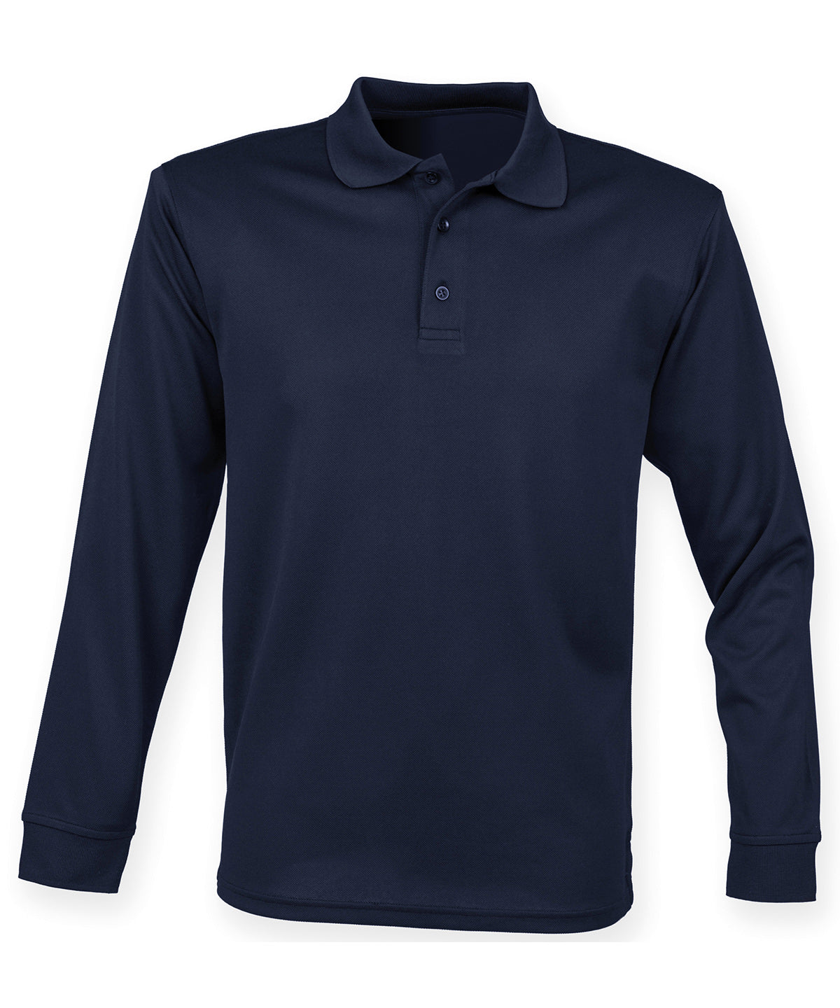 Long sleeve Coolplus® polo shirt - 3XL - Navy*
