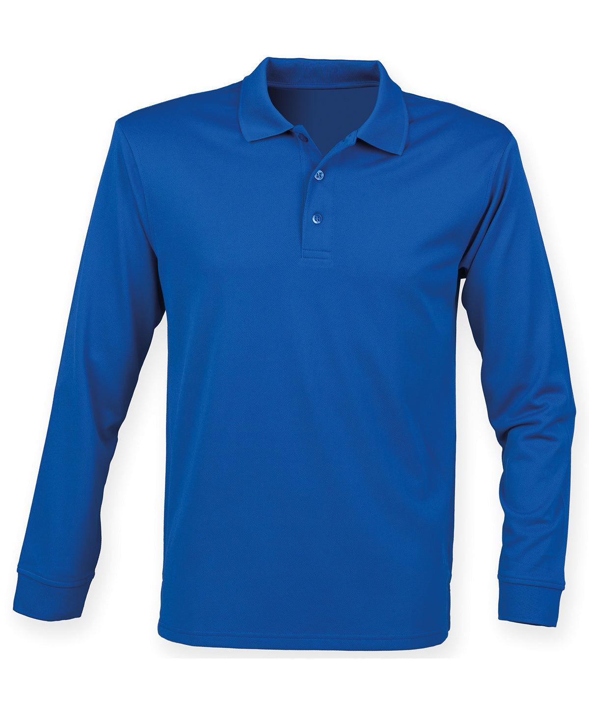 Long sleeve Coolplus® polo shirt - 4XL - Royal*