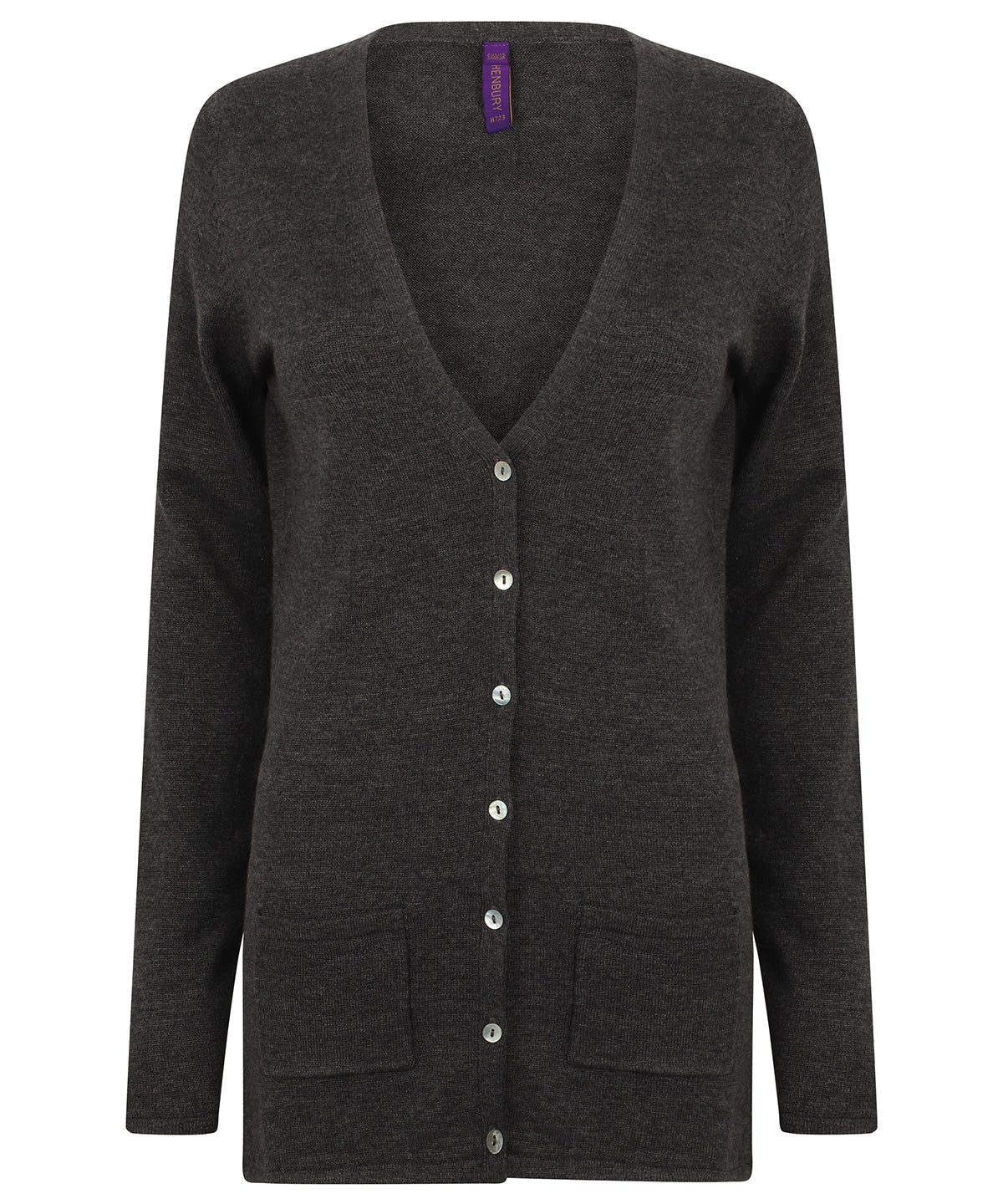 Women's v-button cardigan available in multiple sizes and colors