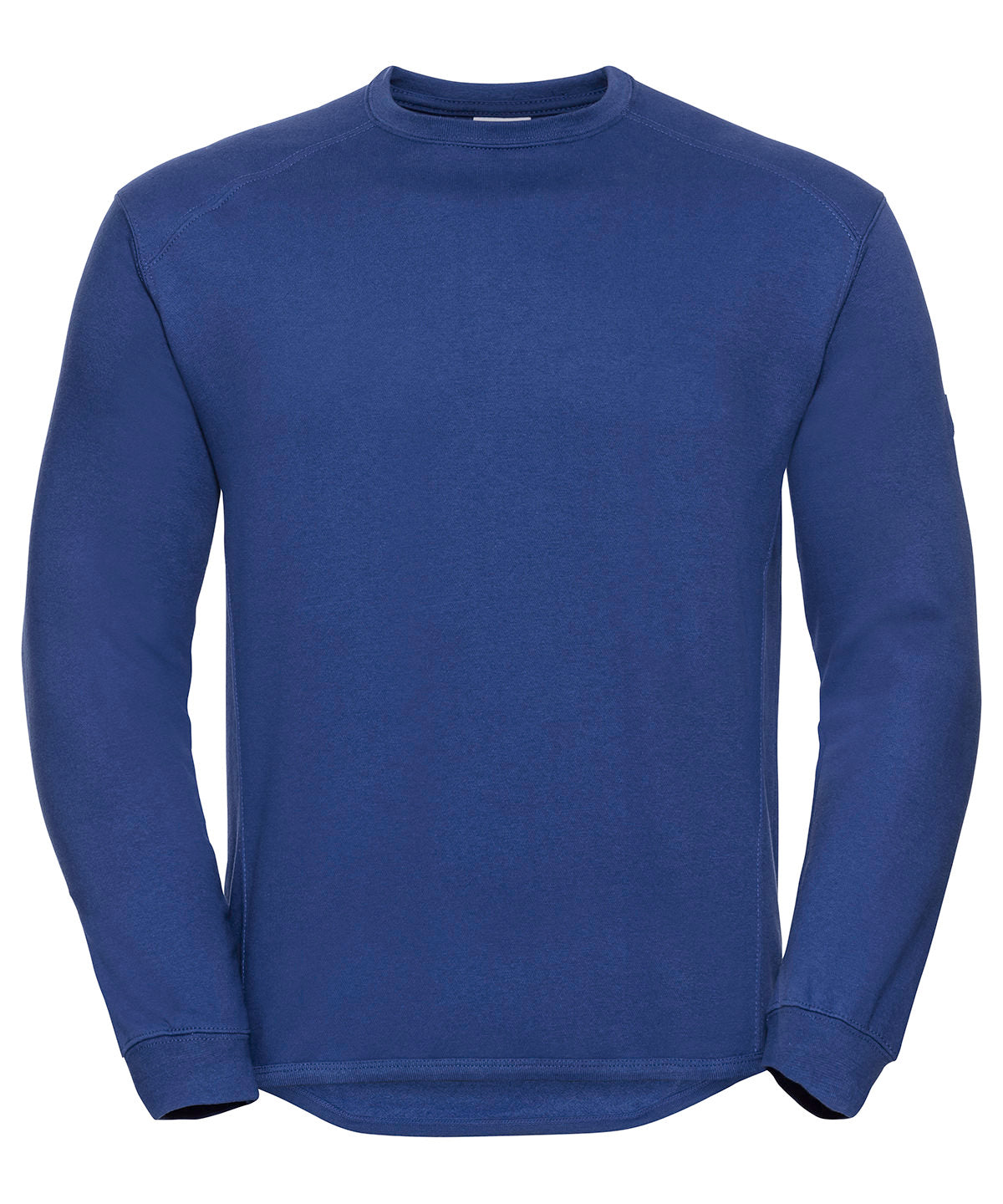 Heavy-duty crew neck sweatshirt available in multiple sizes and colors