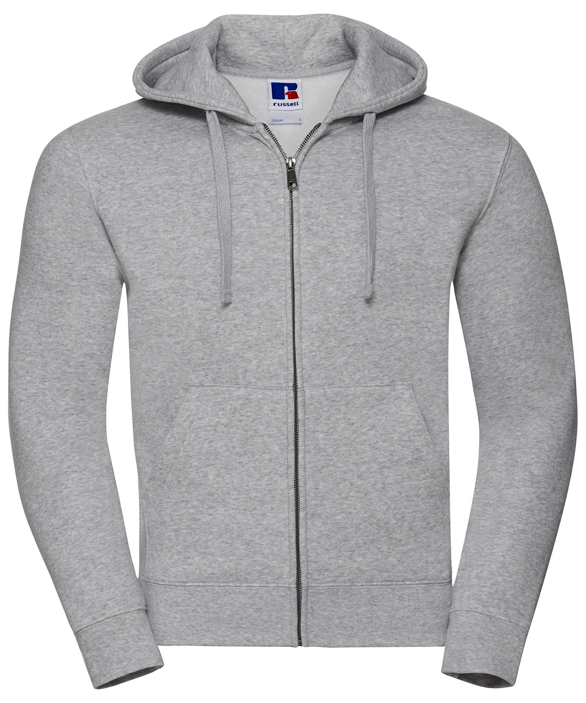 Authentic zipped hooded sweat - XS - Light Oxford*