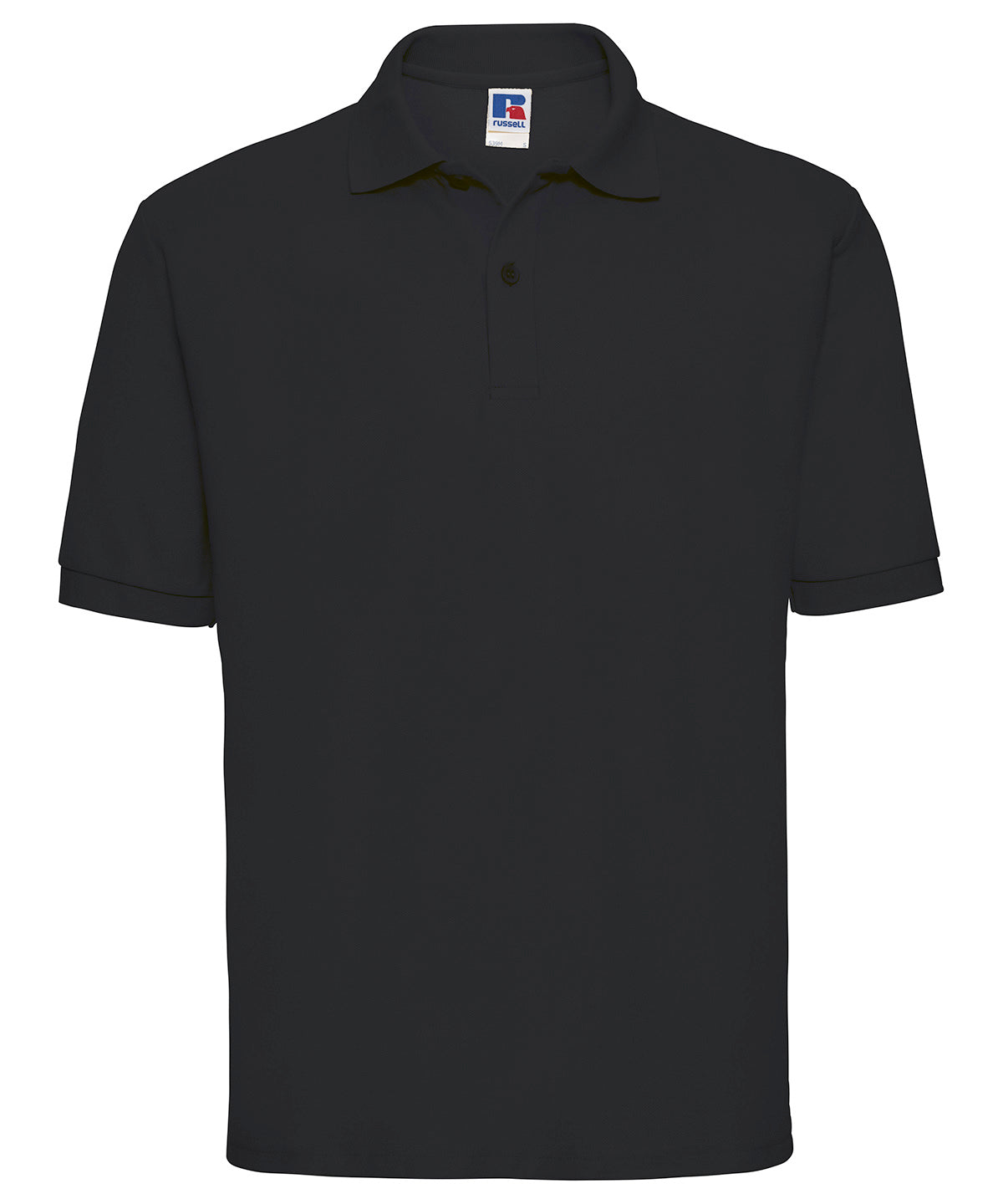 Classic polycotton polo - 4XL - Black*†