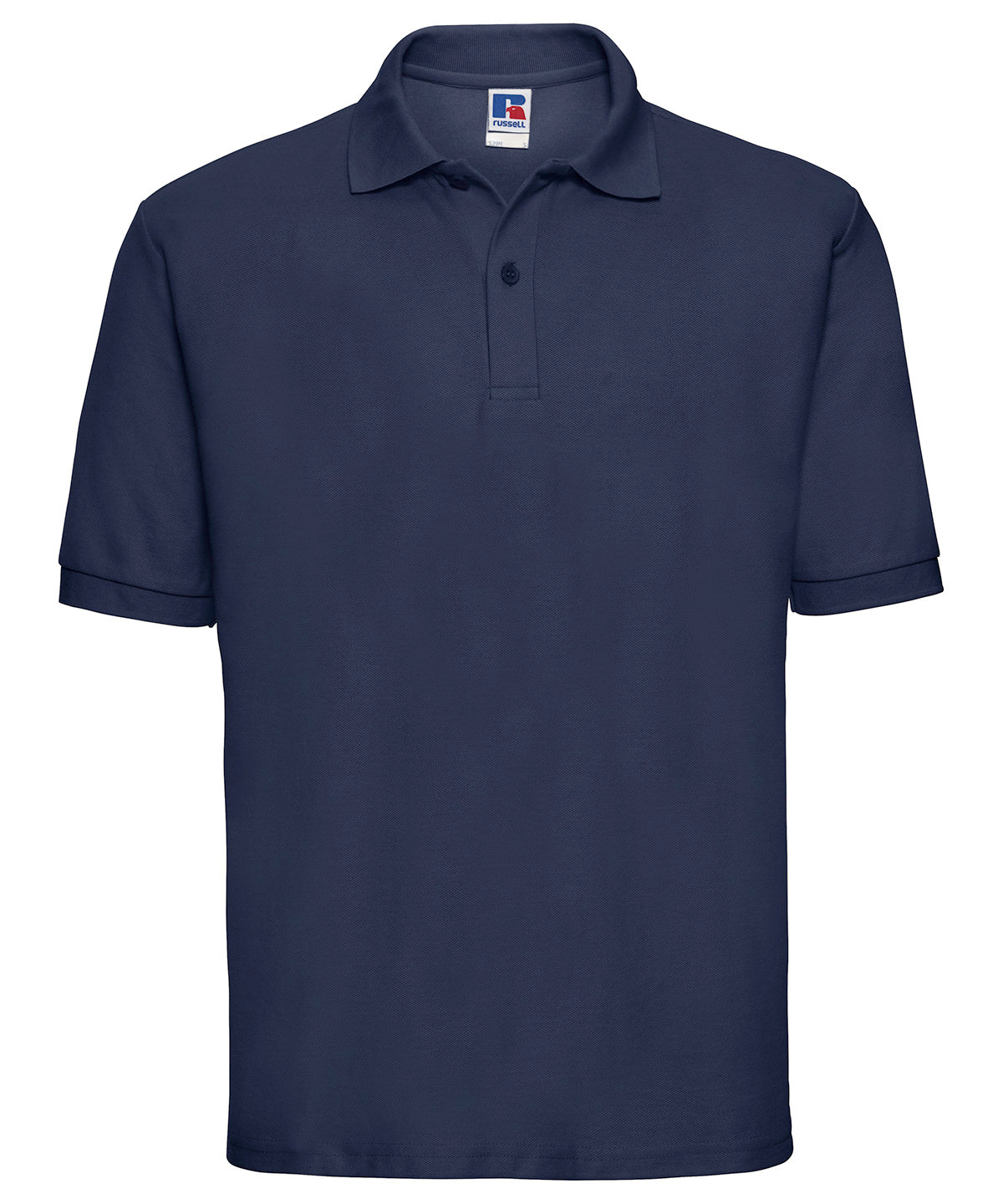 Classic polycotton polo - L - French Navy*†
