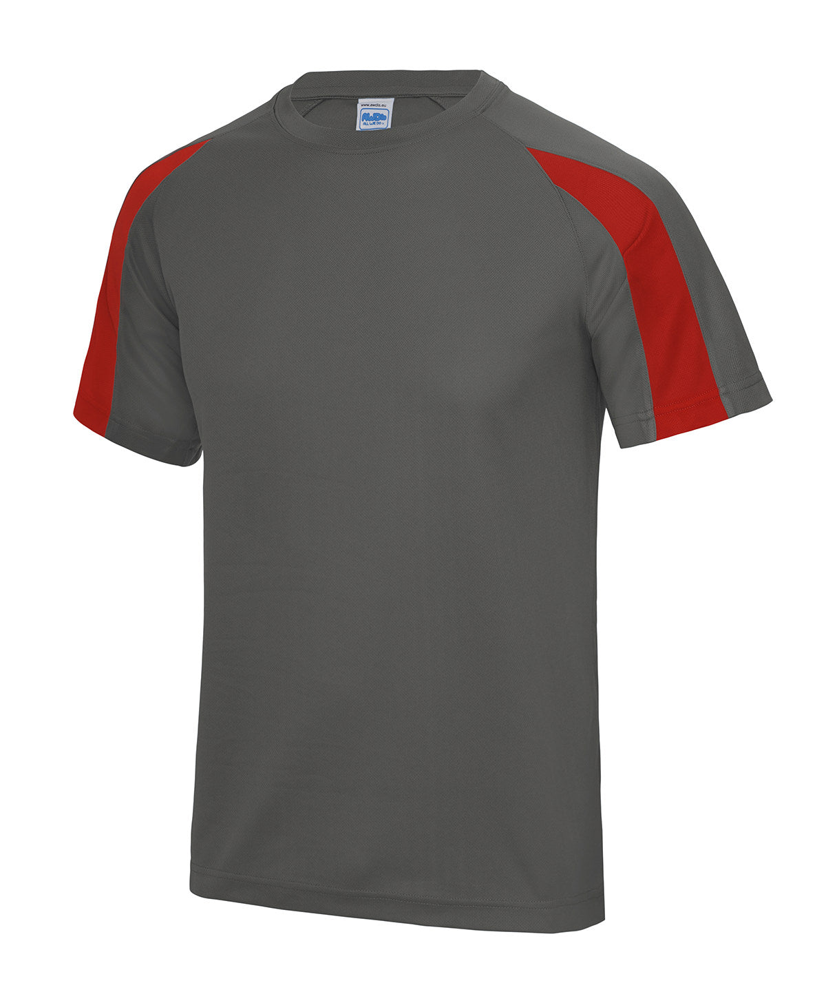 Contrast cool T - S - Charcoal/Fire Red