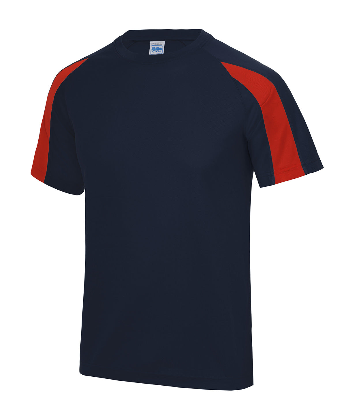 Contrast cool T - XL - French Navy/Fire Red