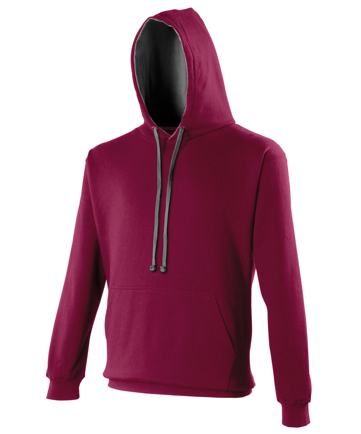 Varsity hoodie - XS - Burgundy/Charcoal*†
