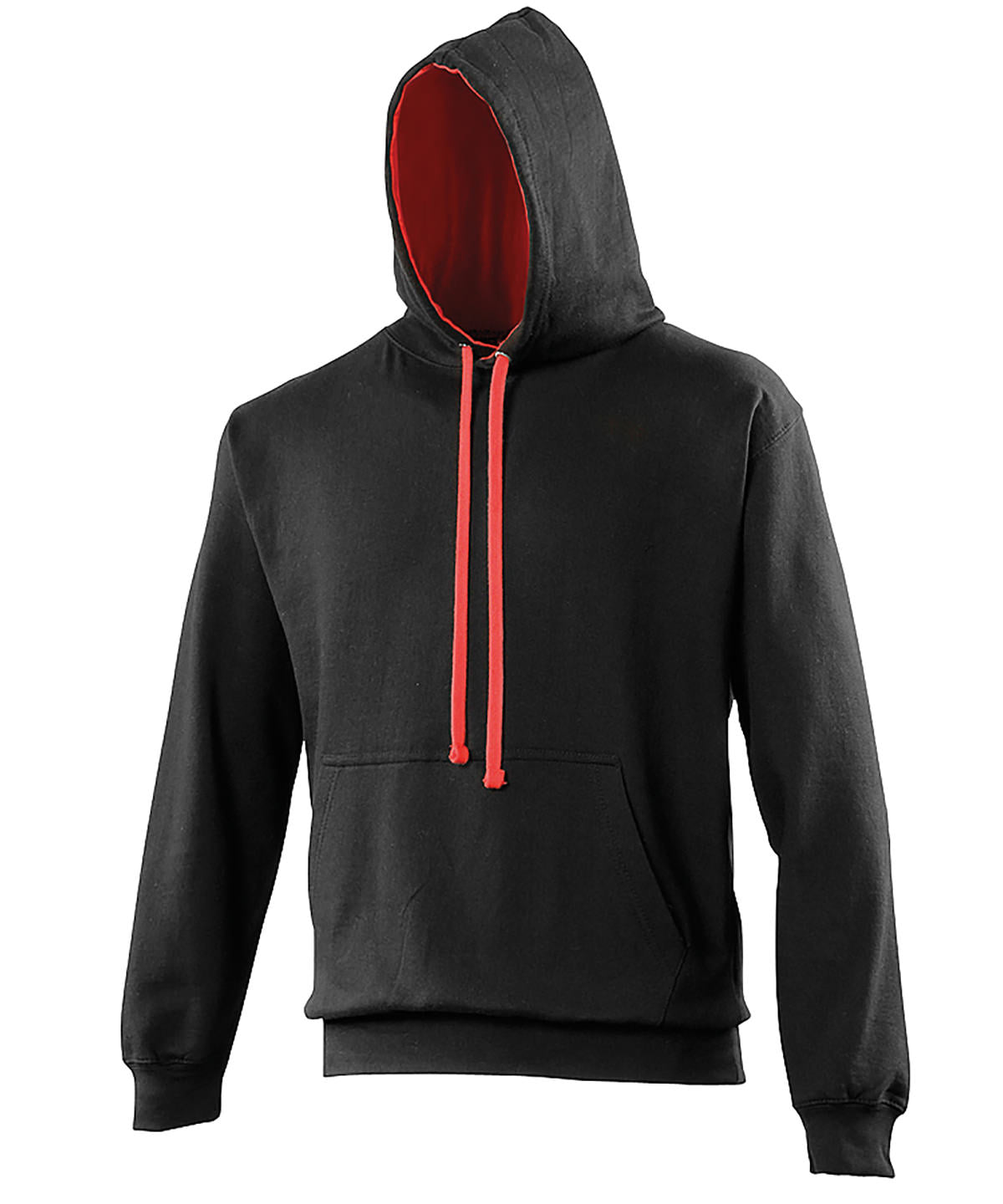 Varsity hoodie - 4XL - Jet Black/Fire Red*†?