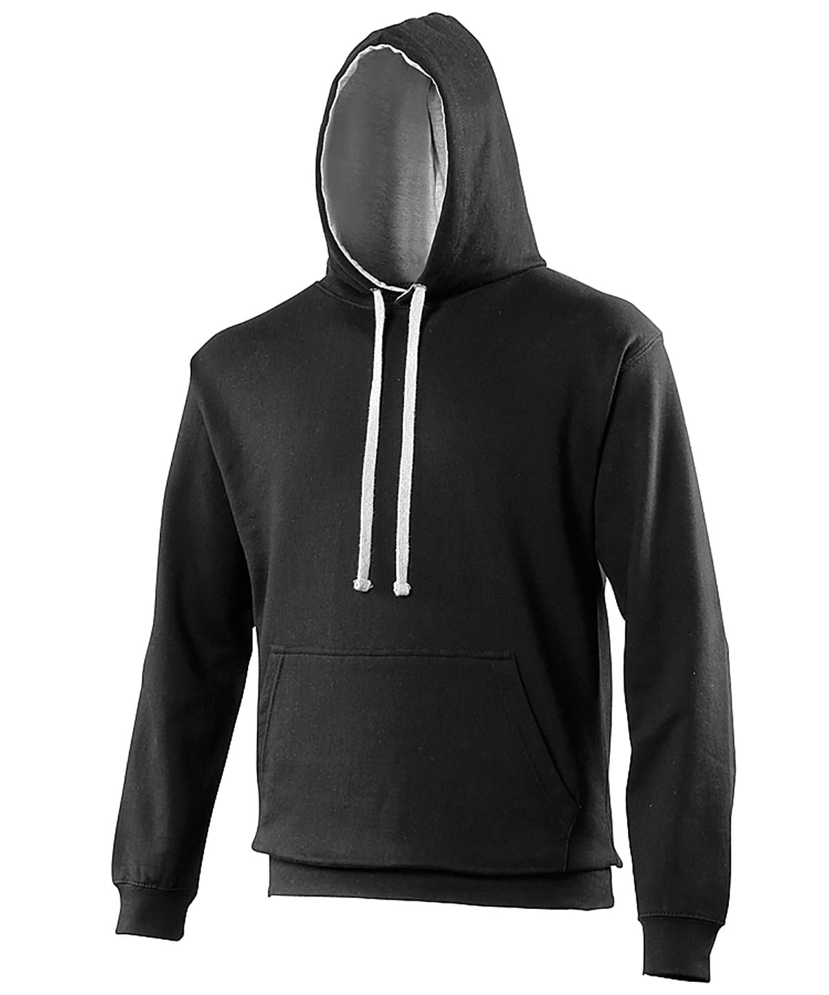 Varsity hoodie - XS - Jet Black/Heather Grey †*