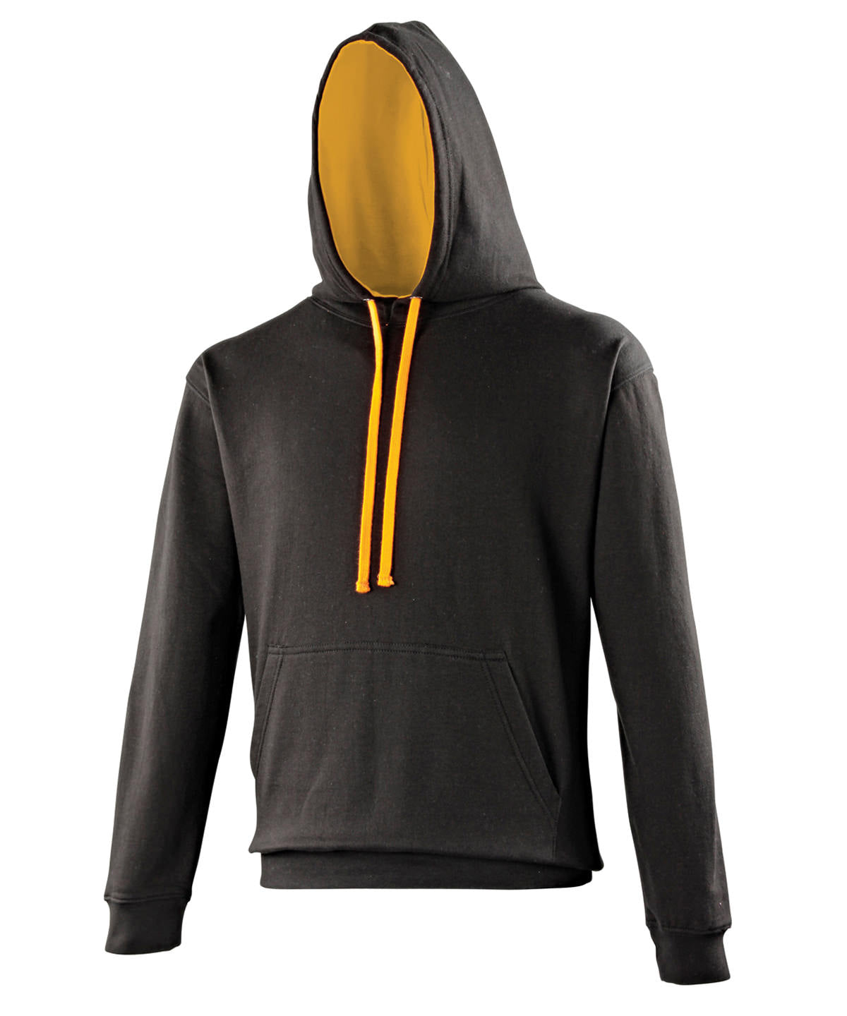 Varsity hoodie - L - Jet Black/Orange Crush*