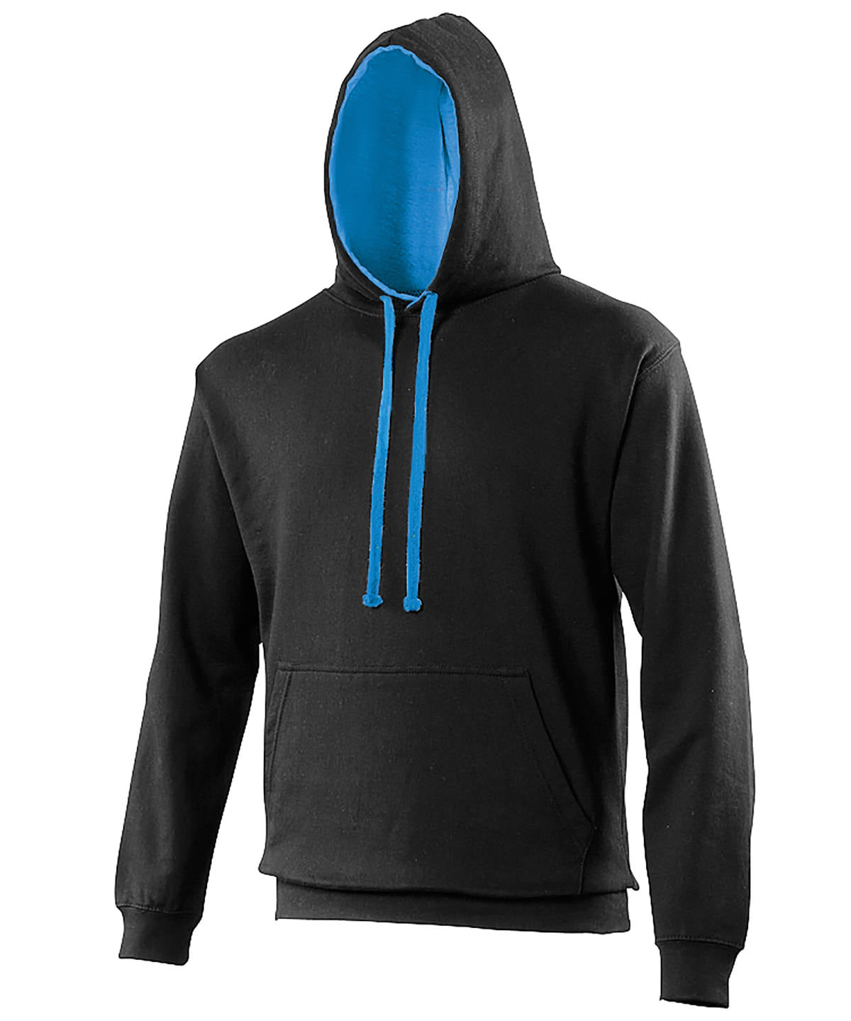 Varsity hoodie - XL - Jet Black/Sapphire Blue*