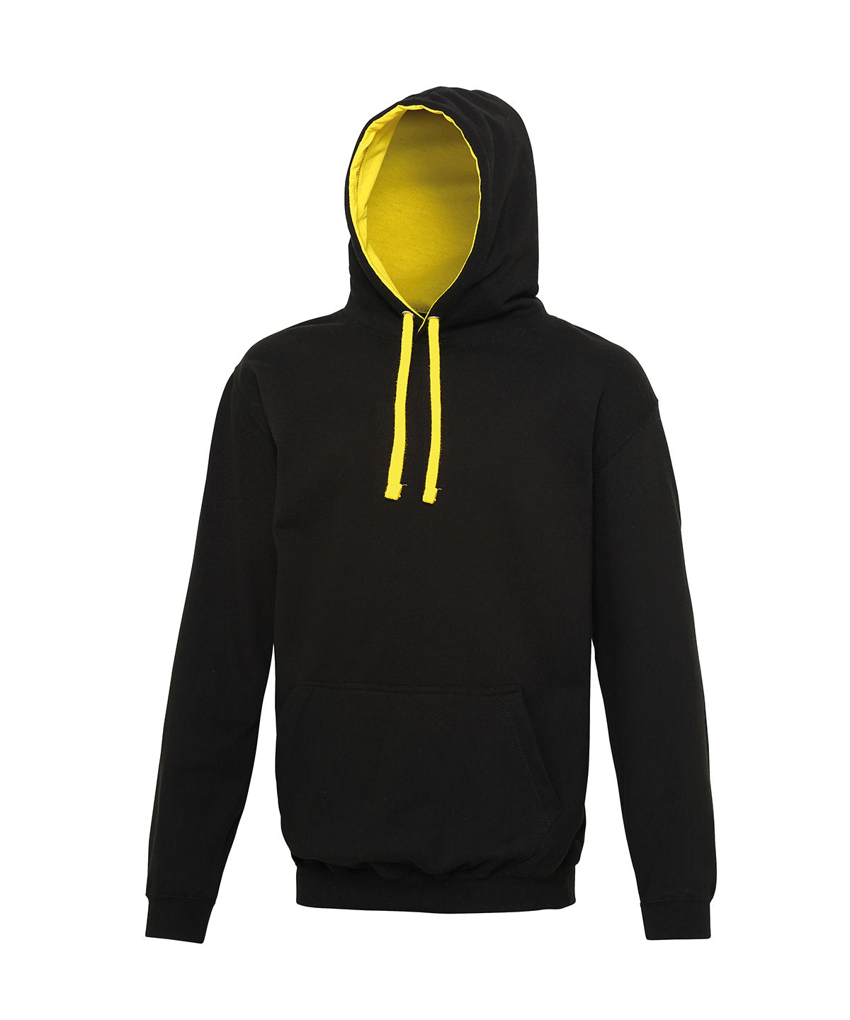 Varsity hoodie - 2XL - Jet Black/Sun Yellow