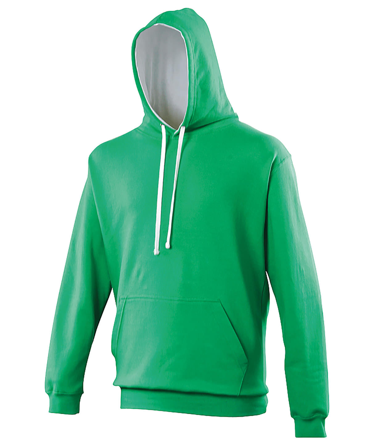 Varsity hoodie - XL - Kelly Green/Arctic White
