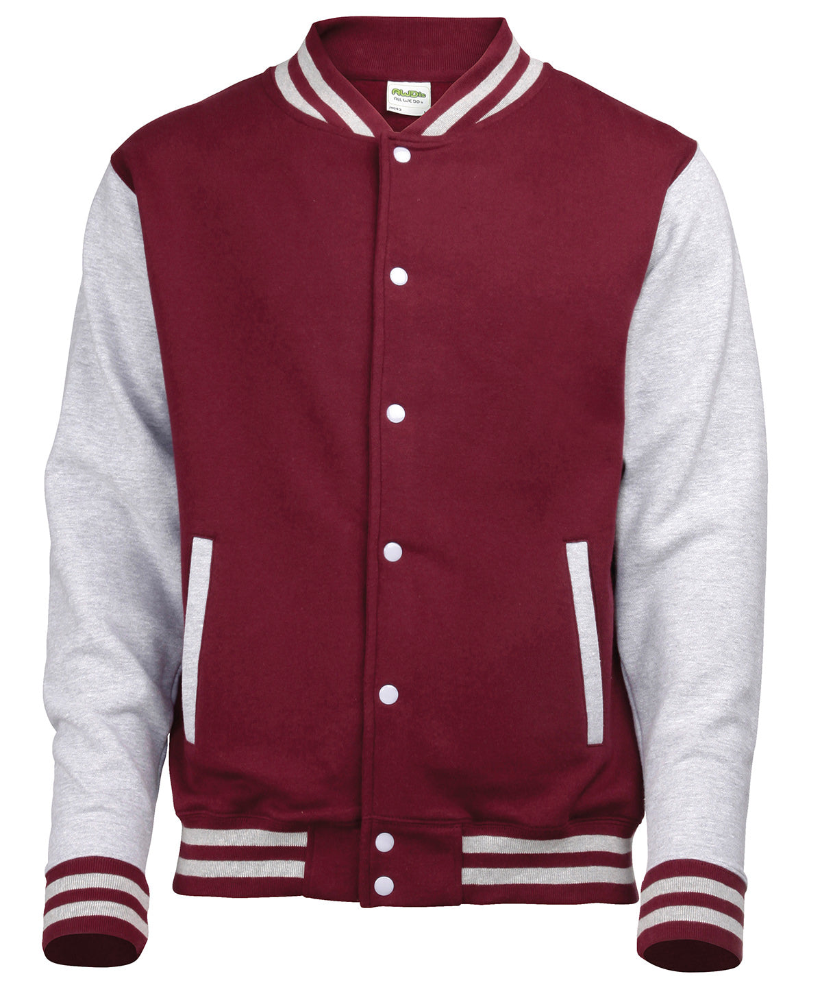 Varsity jacket - XL - Burgundy/Heather Grey*