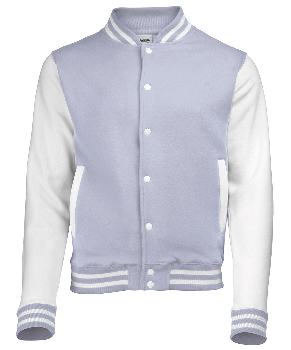 Varsity jacket - S - Heather Grey/White