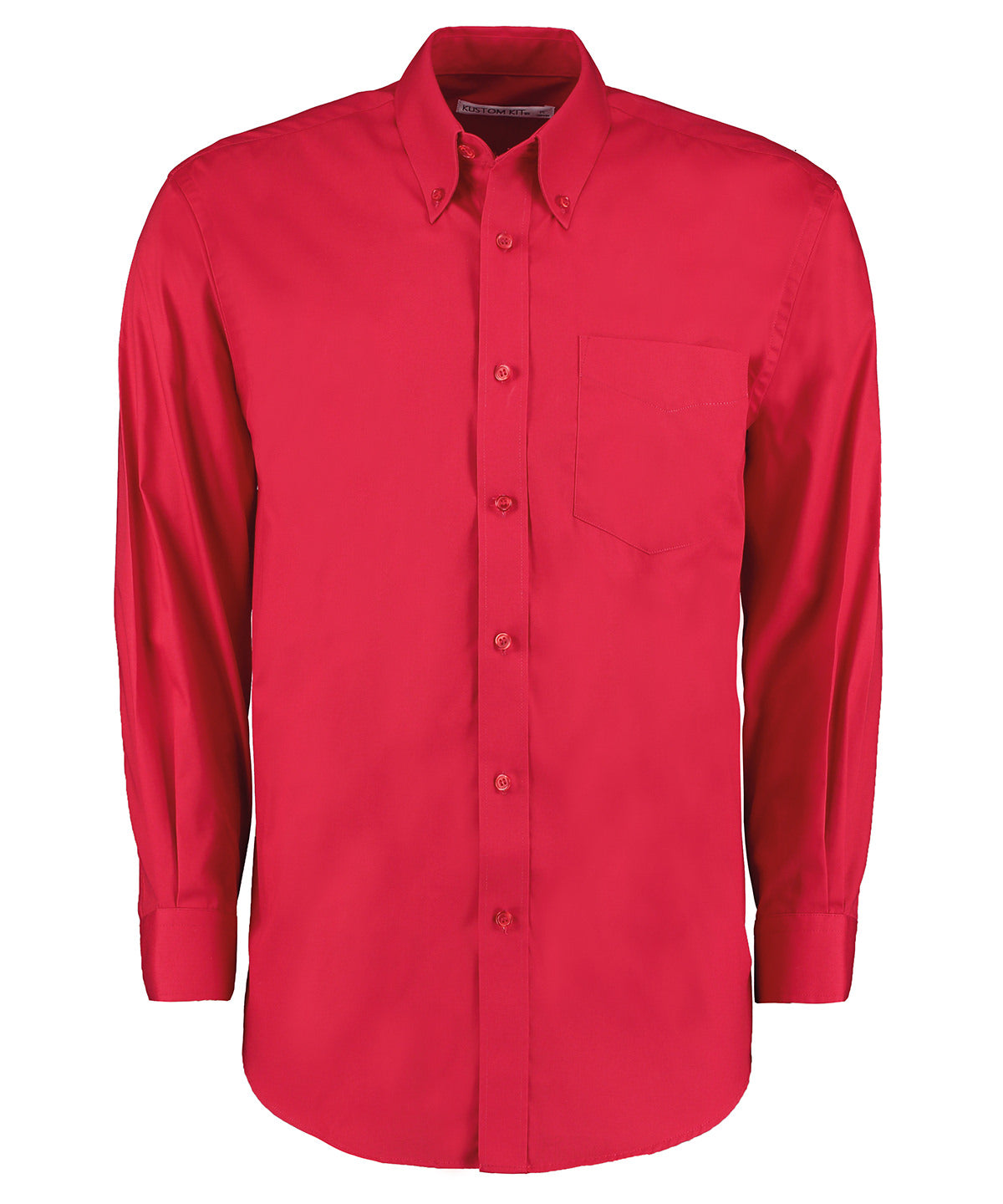 Corporate Oxford shirt long-sleeved (classic fit) - 17 - Red
