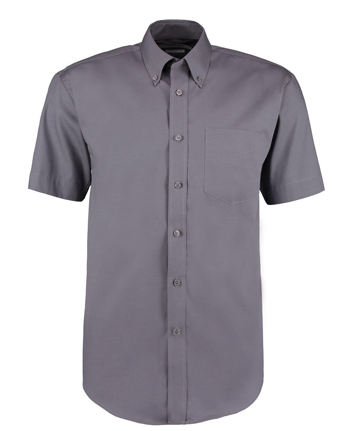 Corporate Oxford shirt short-sleeved (classic fit) - 17.5 - Charcoal