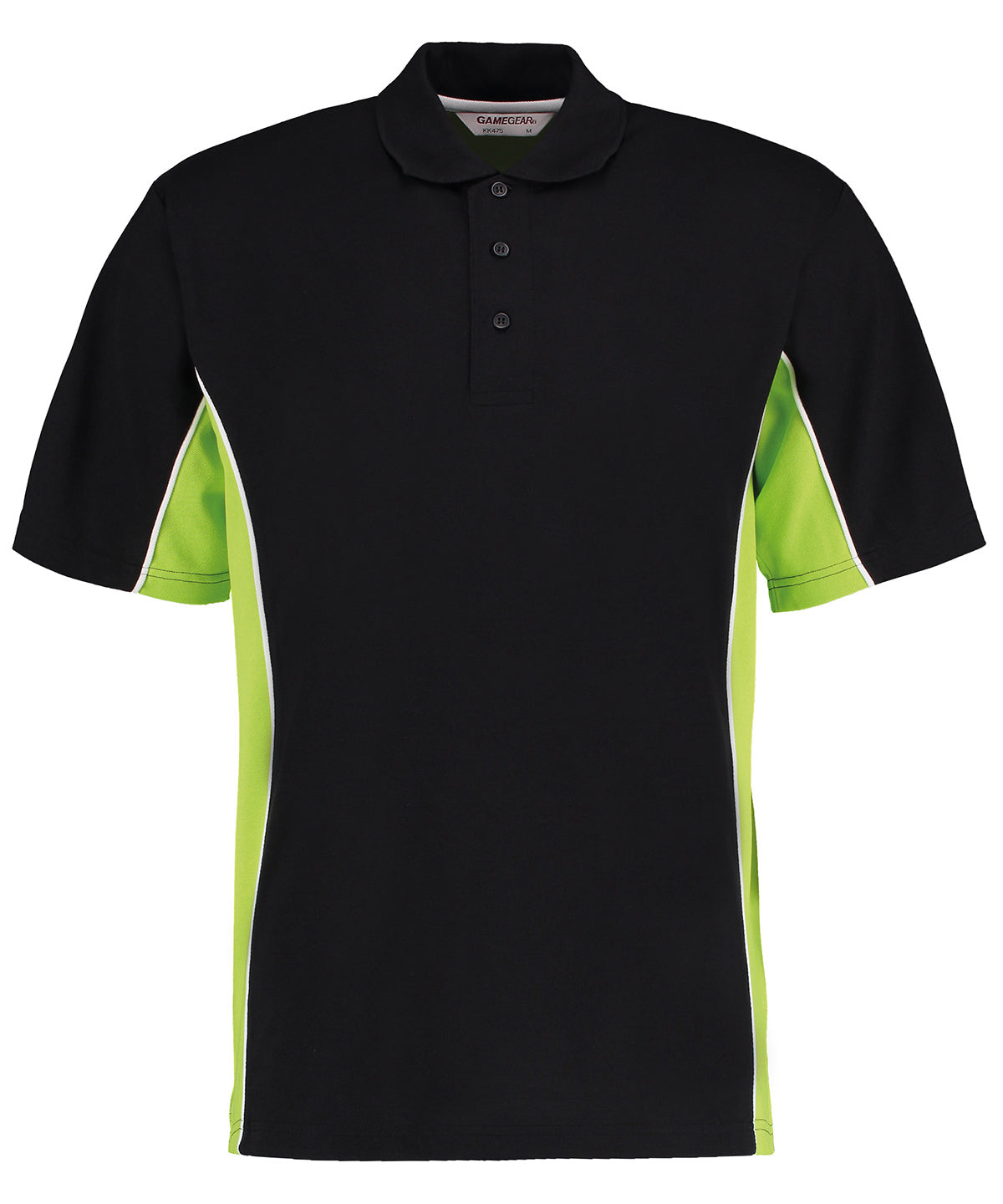 Track polo (classic fit) - M - Black/Lime/White*