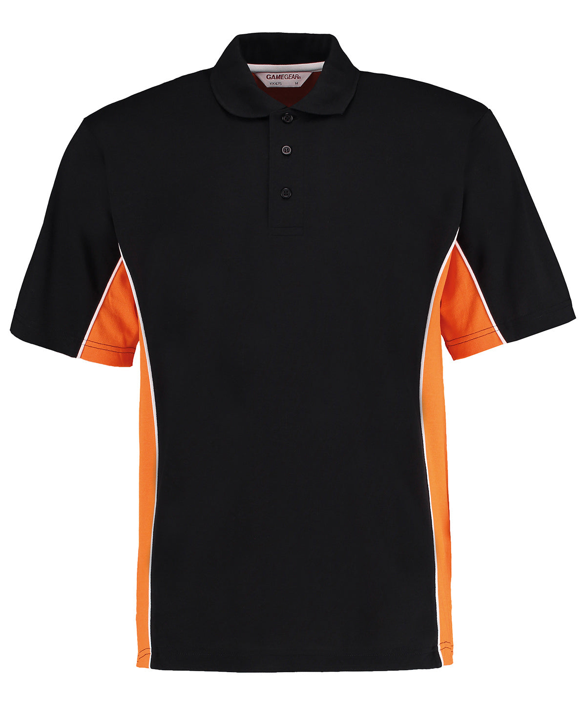 Track polo (classic fit) - 3XL - Black/Orange/ White*