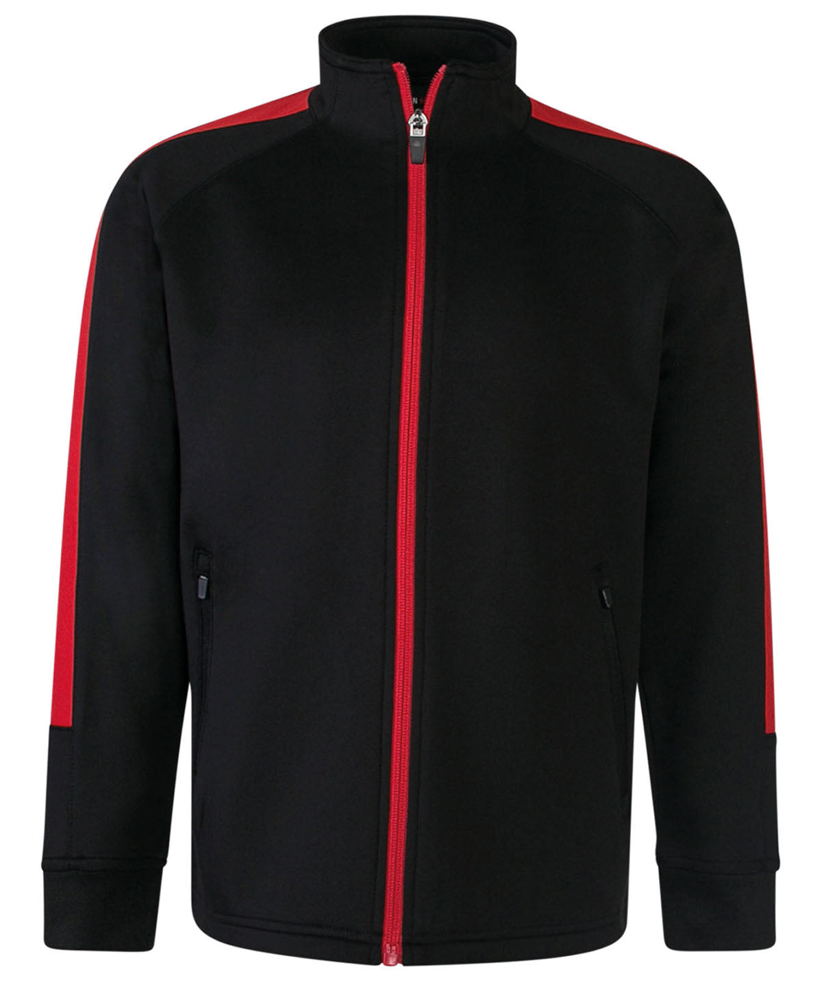 Kids knitted tracksuit top - 11/12 Years - Black/Red