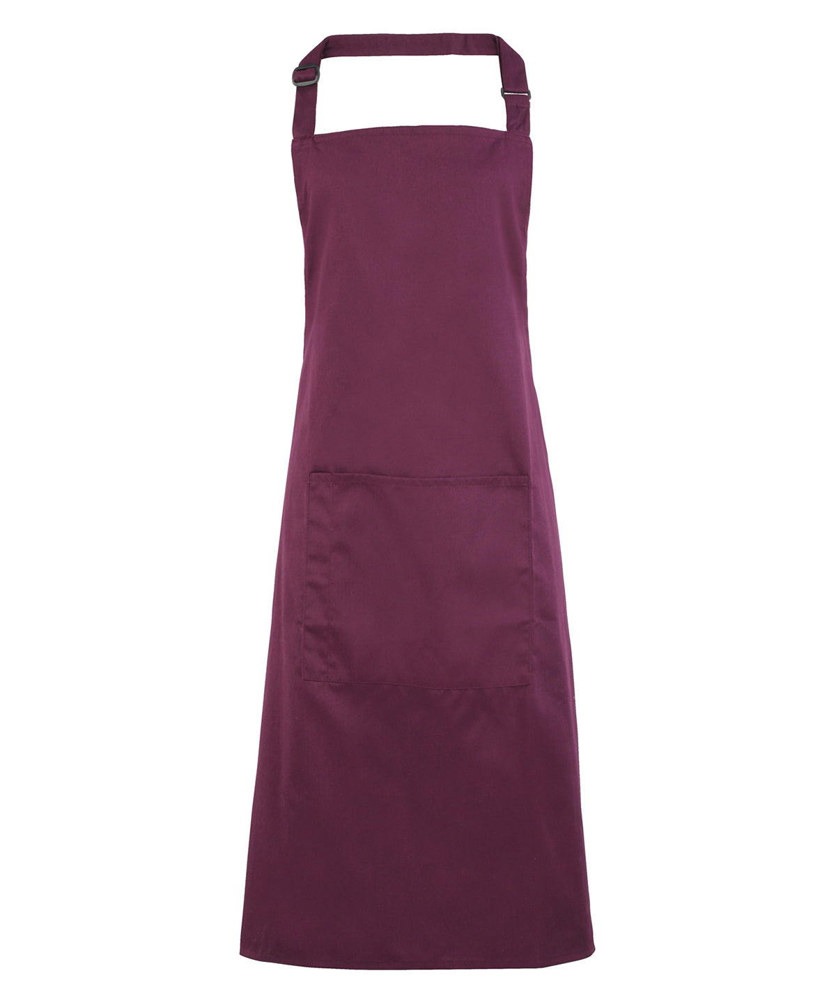 Colours bib apron with pocket - One size - Aubergine