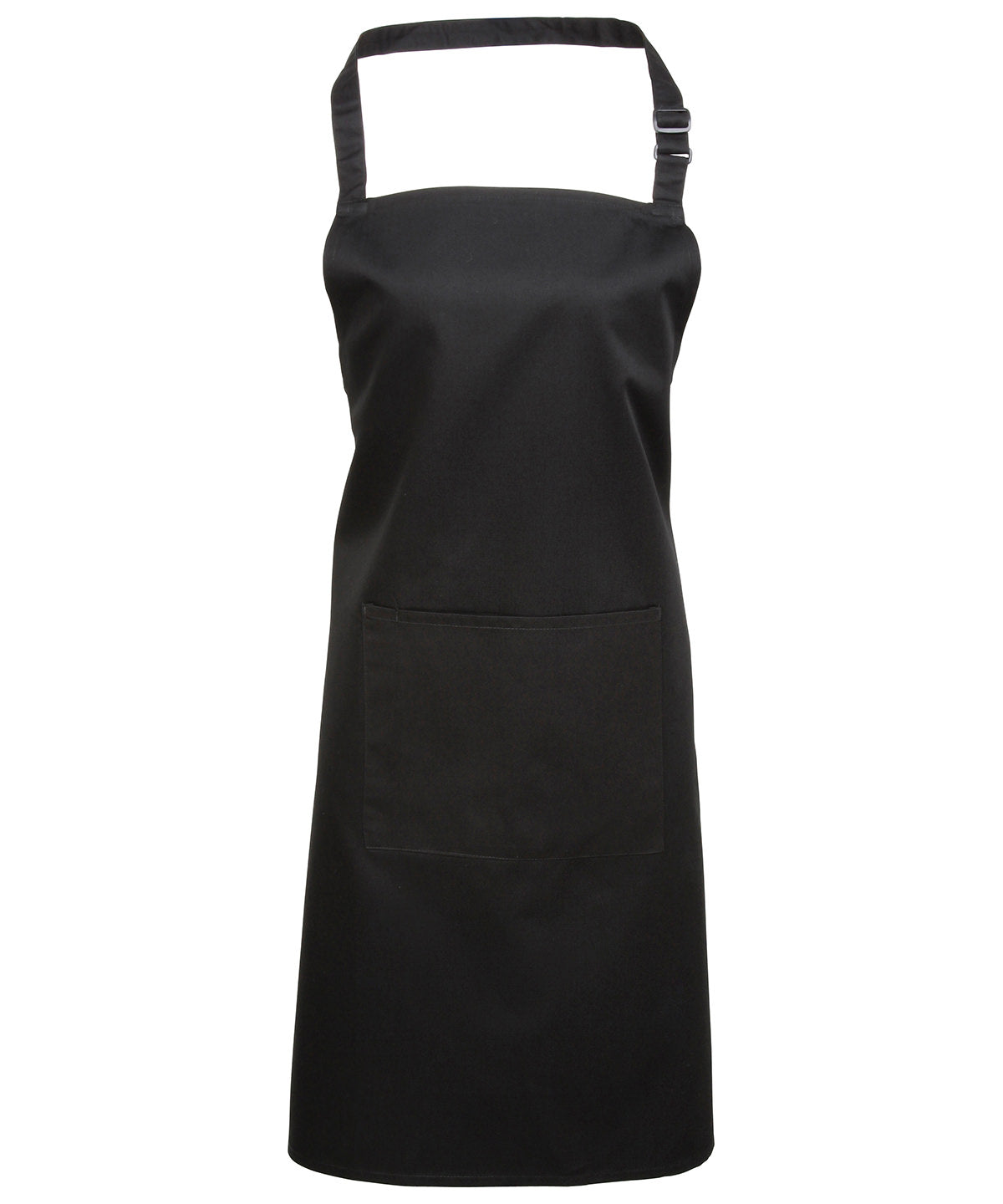 Colours bib apron with pocket - One size - Black