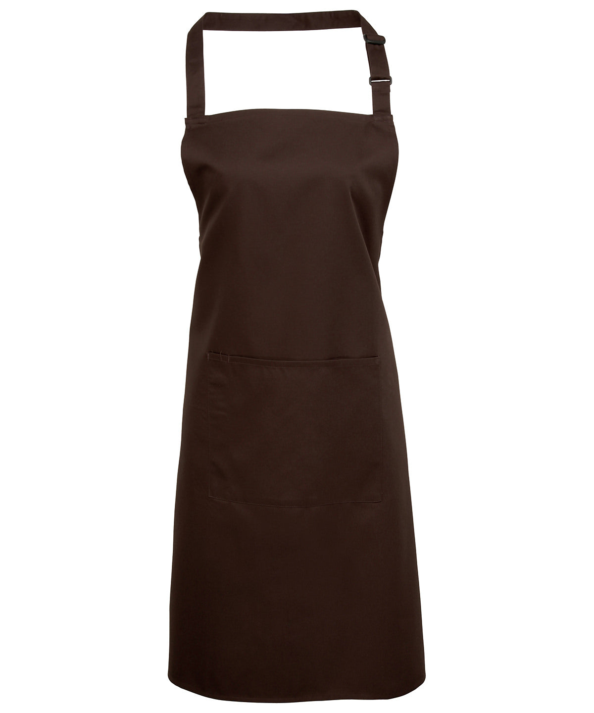 Colours bib apron with pocket - One size - Brown