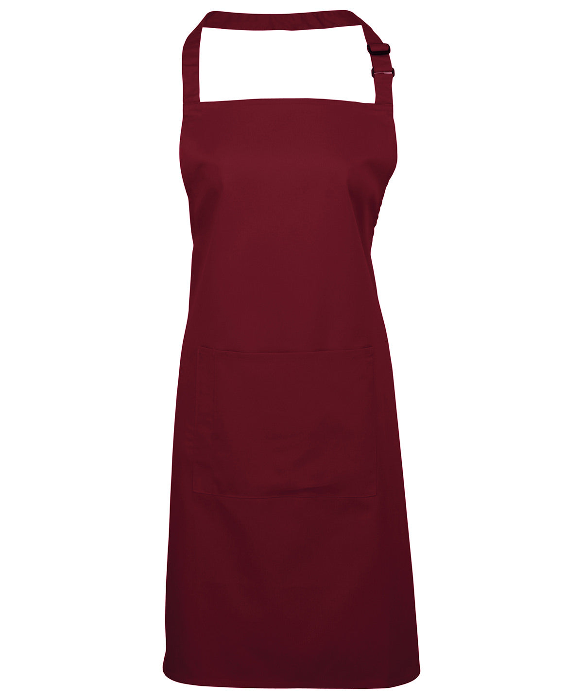 Colours bib apron with pocket - One size - Burgundy