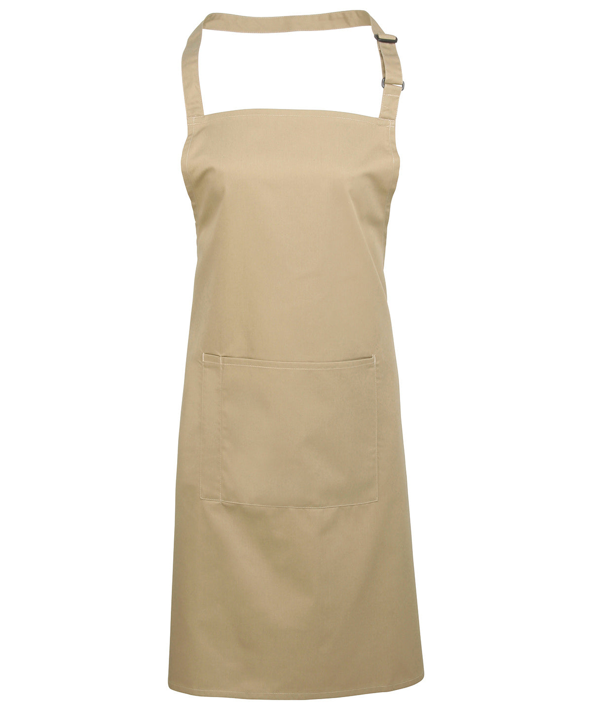 Colours bib apron with pocket - One size - Khaki