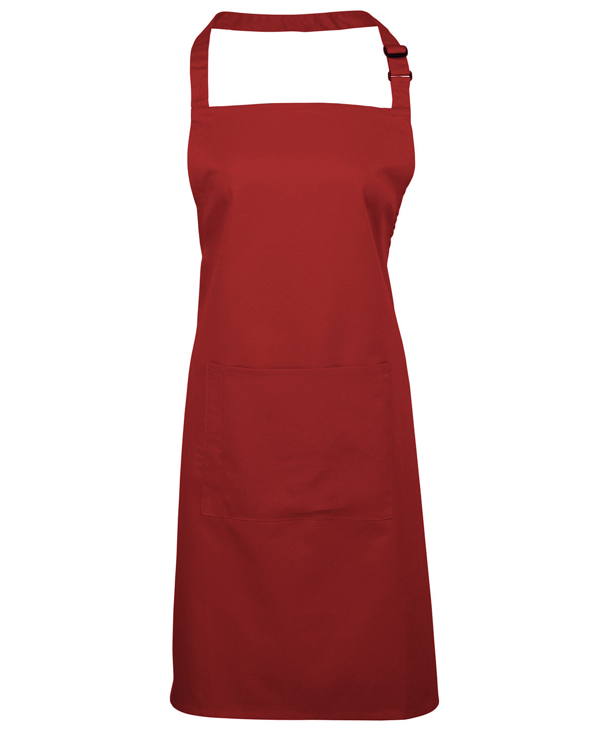 Colours bib apron with pocket - One size - Durable cotton blend kitchen and catering apron