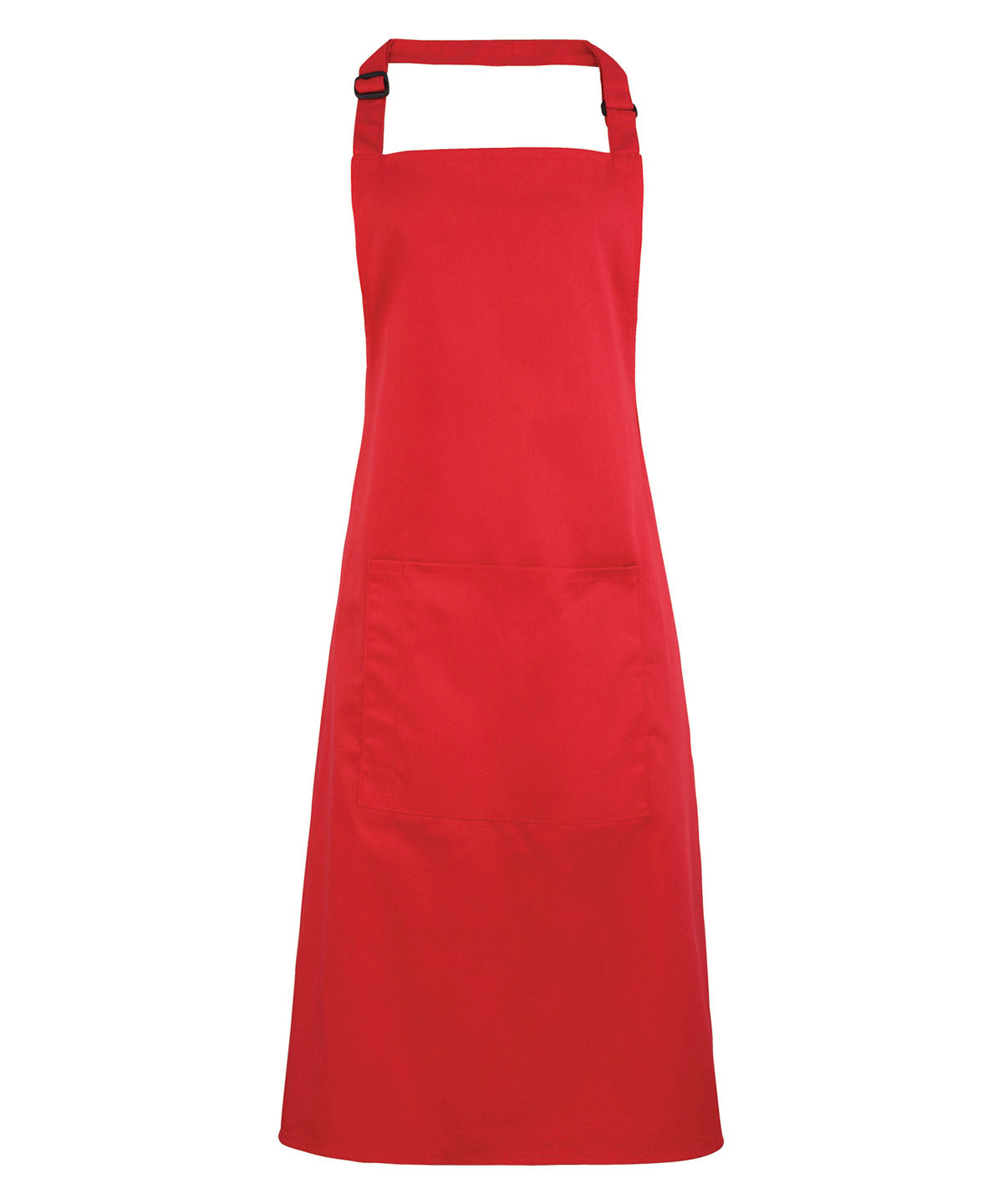 Colours bib apron with pocket - One size - Durable cotton blend kitchen and catering apron