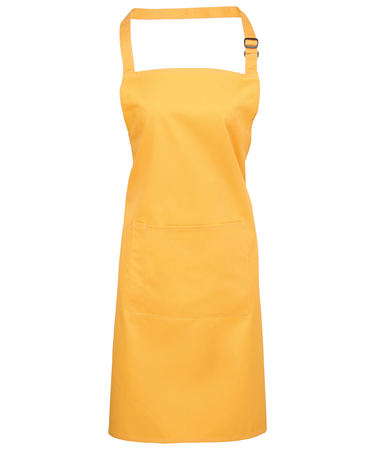 Colours bib apron with pocket - One size - Durable cotton blend kitchen and catering apron