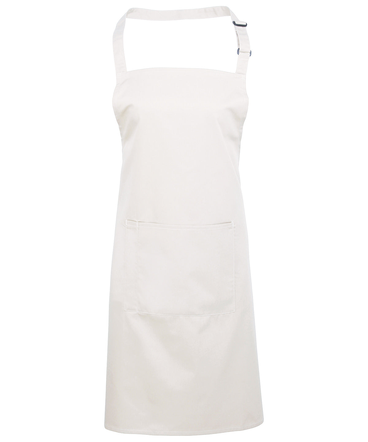Colours bib apron with pocket - One size - Durable cotton blend kitchen and catering apron