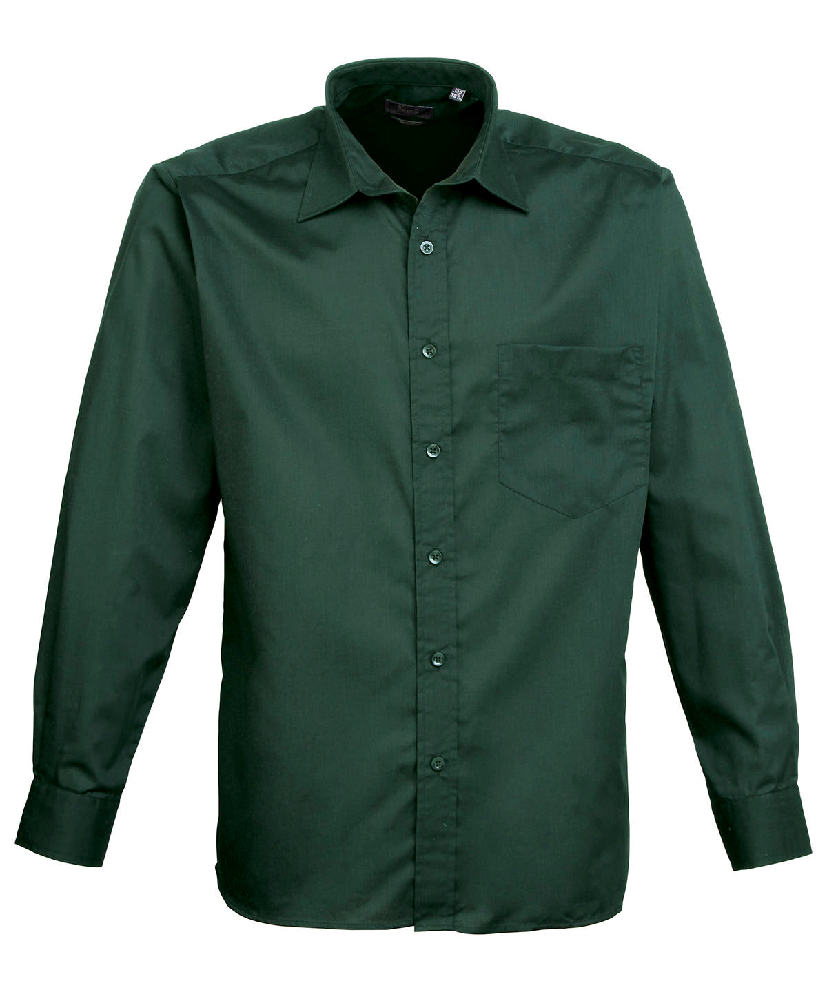 Long sleeve poplin shirt - 15.5 - Bottle