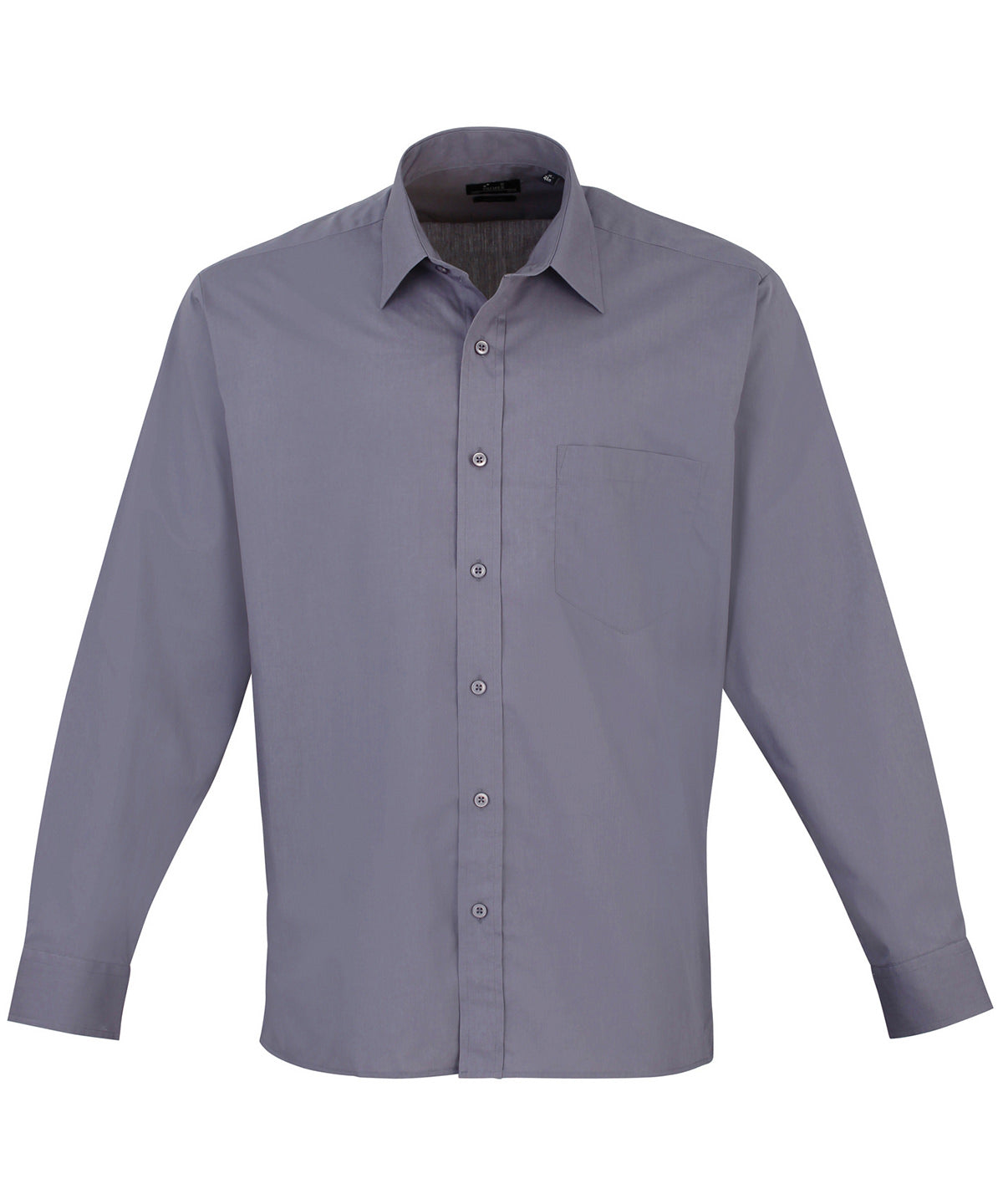 Long sleeve poplin shirt – classic tailored poplin for everyday wear, soft breathable