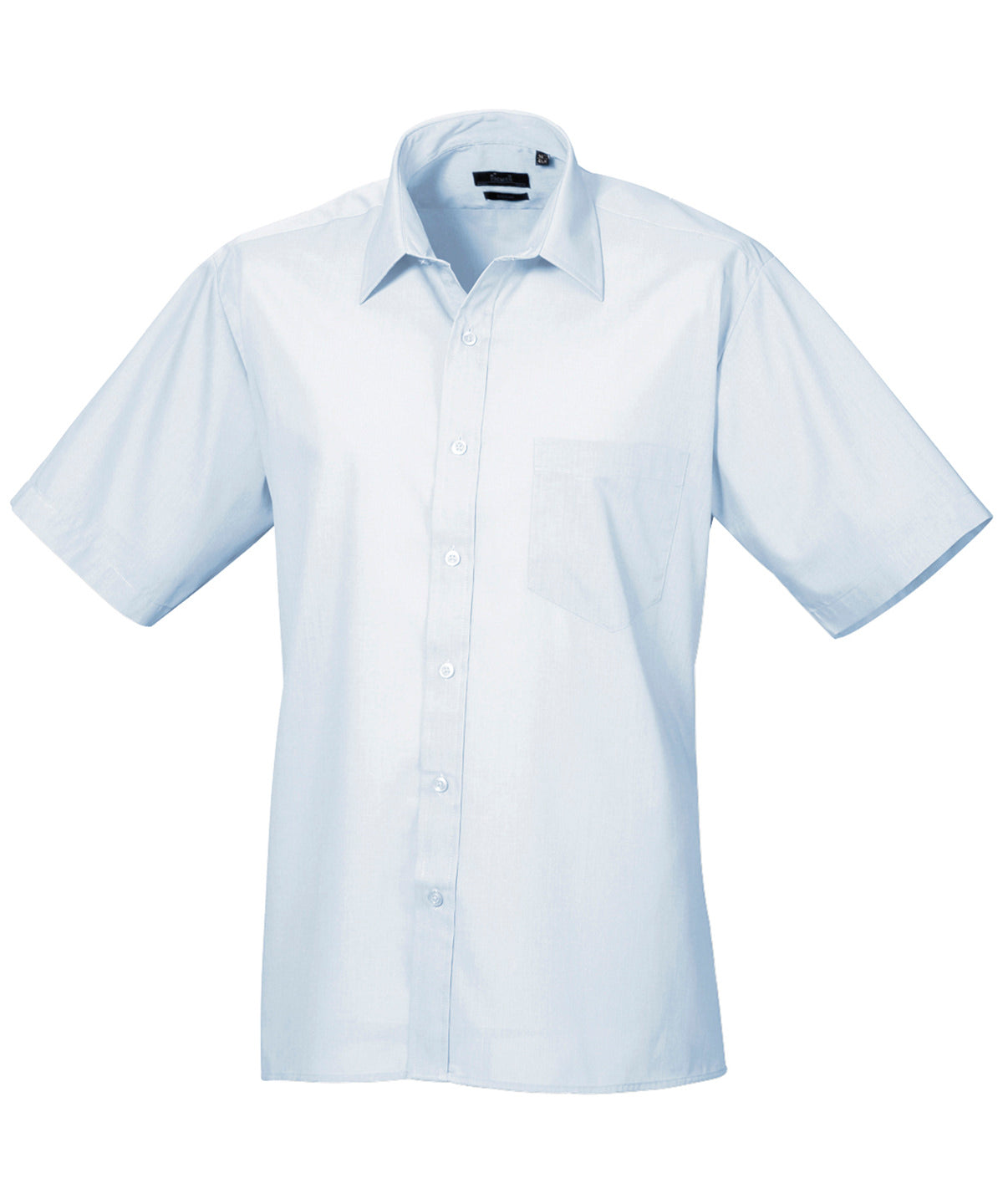 Short sleeve poplin shirt - 14.5 - Light Blue*