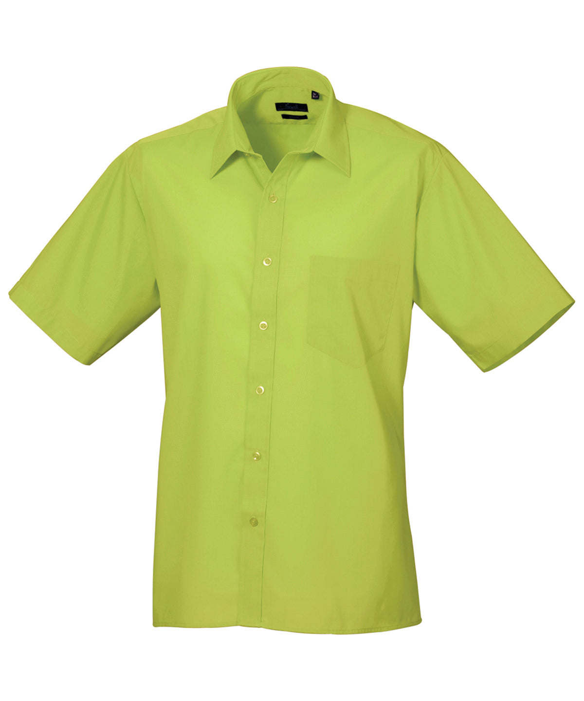Short sleeve poplin shirt - 18 - Lime*