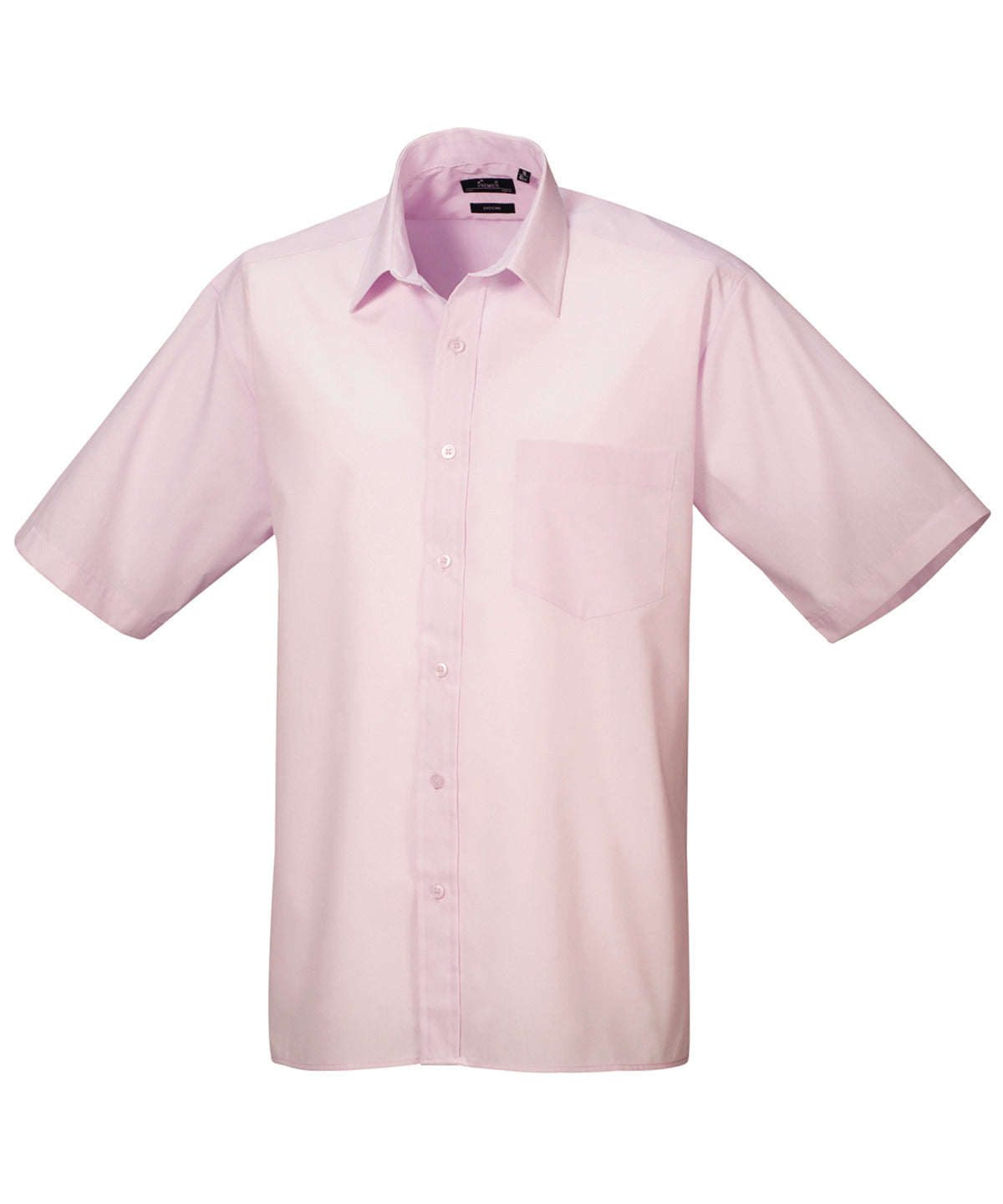 Short sleeve poplin shirt - 17 - Pink
