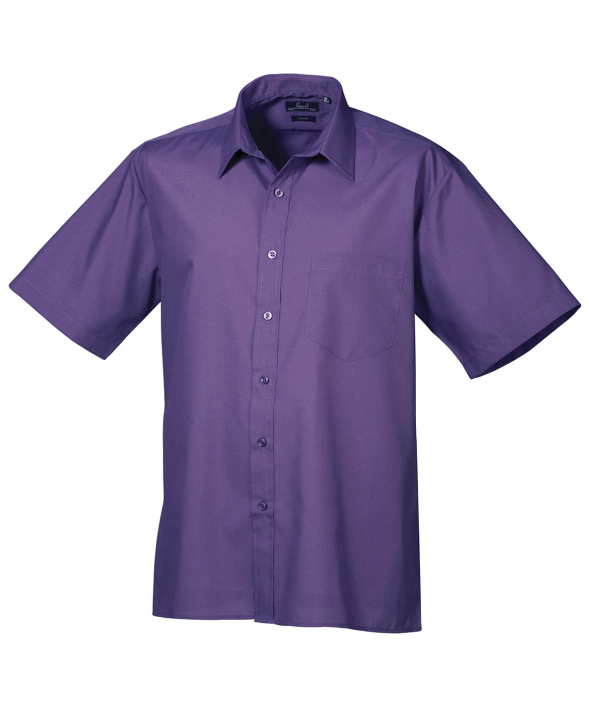 Short sleeve poplin shirt - 18 - Purple*