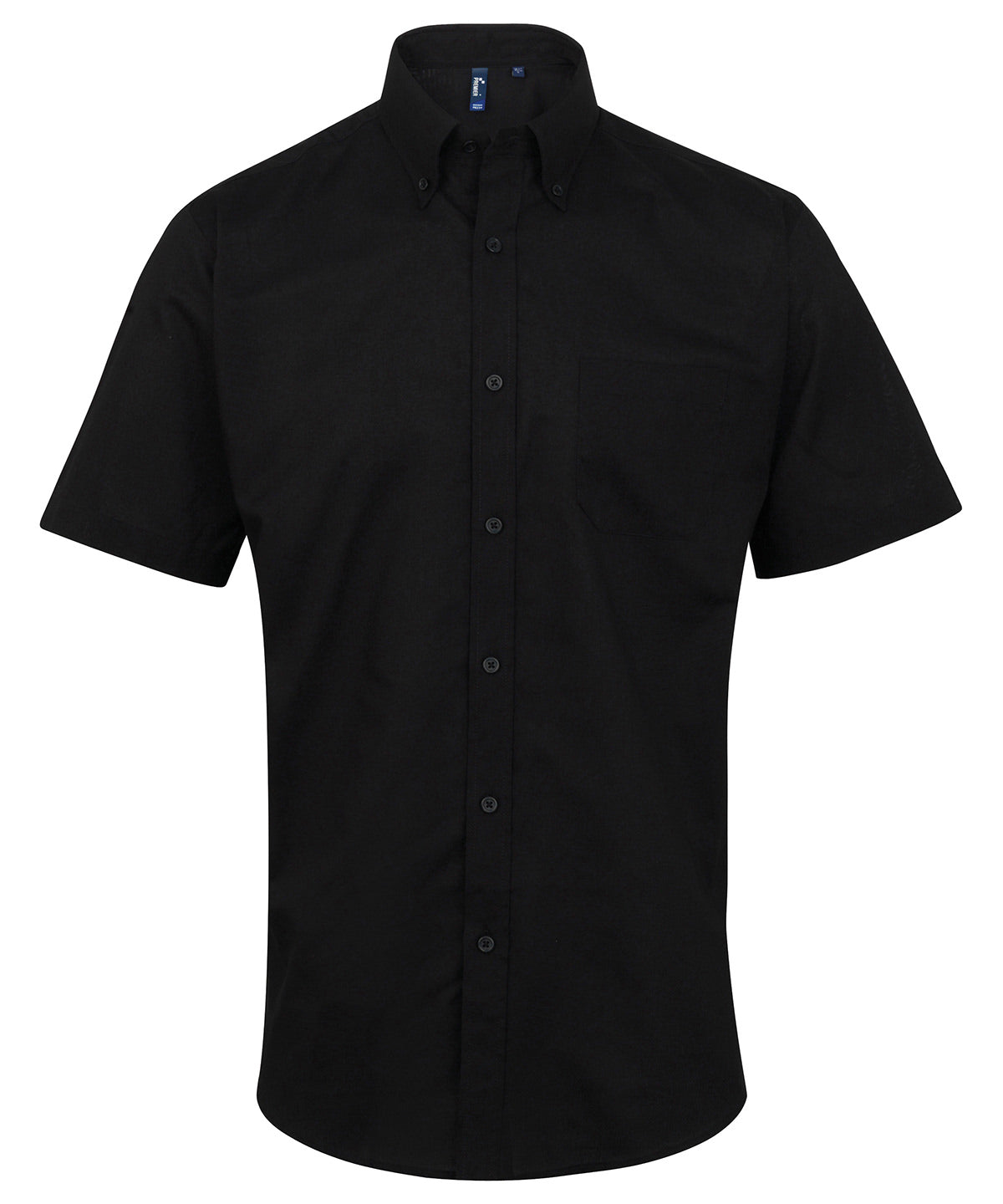Signature Oxford short sleeve shirt - 17.5 - Black